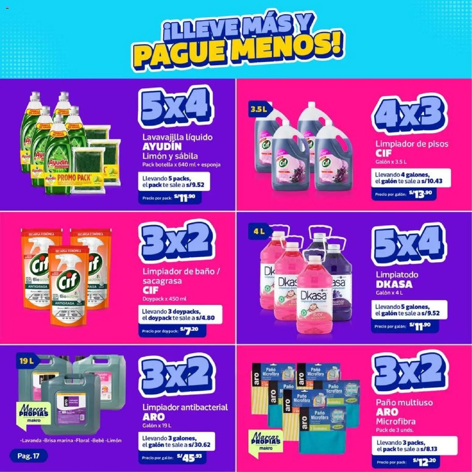 Catálogo Makro válido desde 12.02.2026 | Página: 17 | Productos: Esponja, Baño, Té