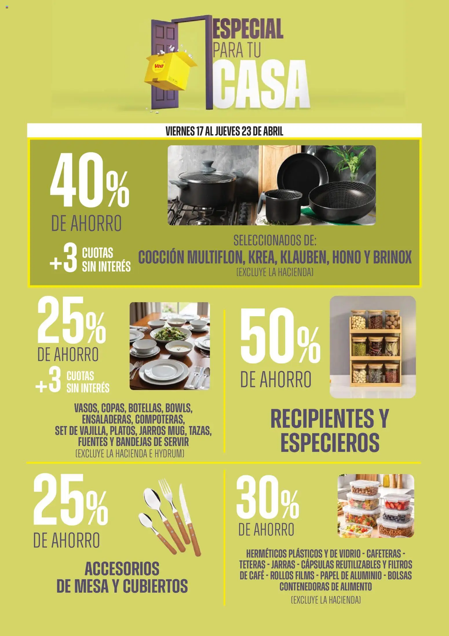 Vea - Ofertas especial para tu casa │ válido desde el 17.04.2026 | Página: 6 | Productos: Mesa, Café