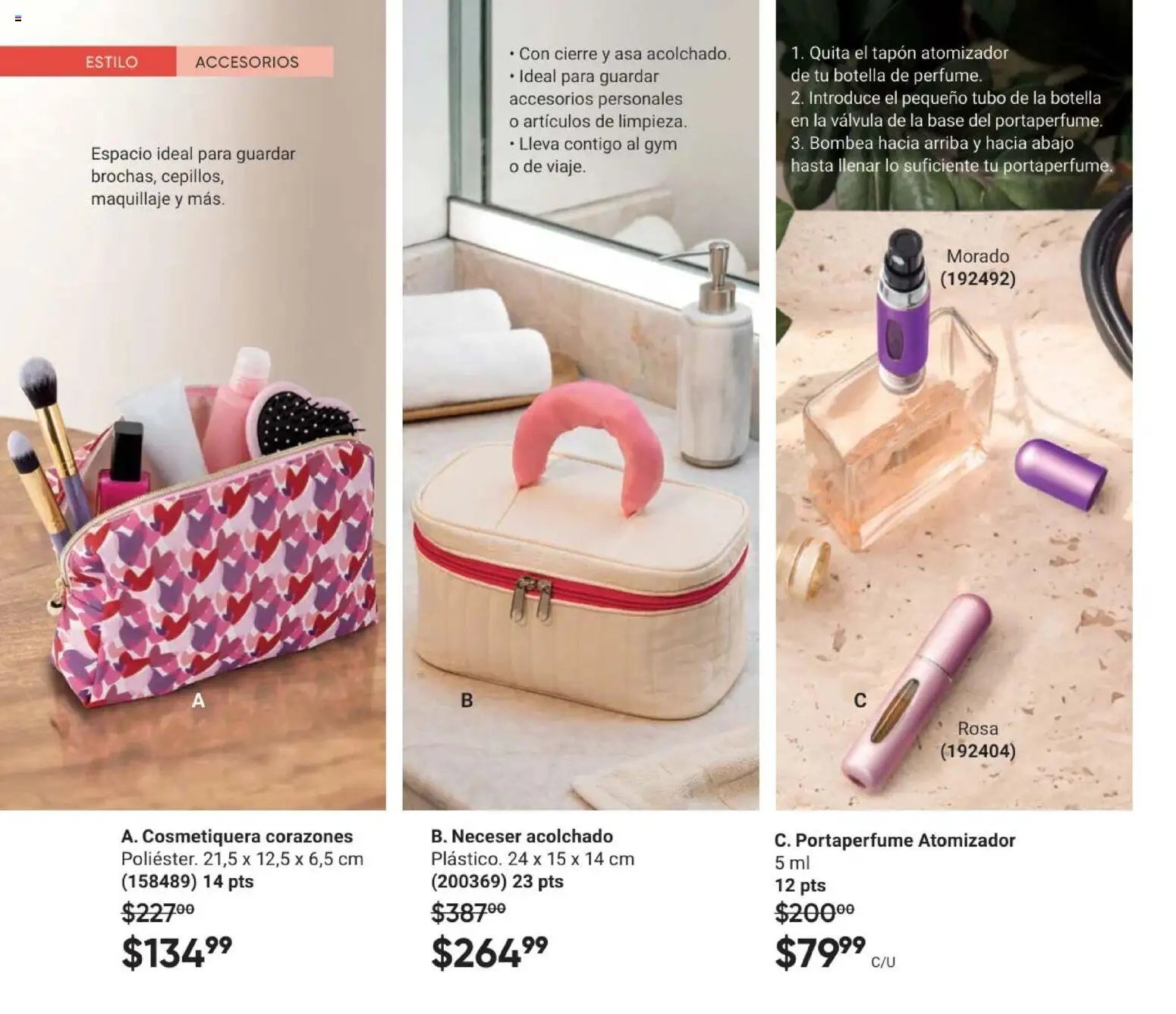 Nuevas ofertas de AVON válidas en toda la República Mexicana desde el 28.11.2025. ¡Encuentra las mejores ofertas en AVON Casa & Estilo 18 2025! | Página: 142 | Productos: Neceser, Válvula, Perfume, Maquillaje