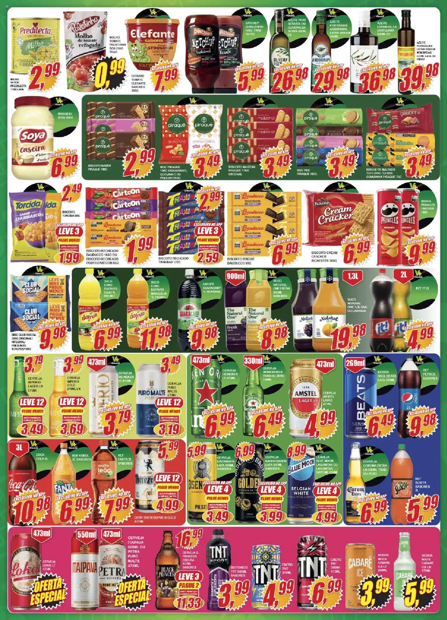 Vianense Folheto - válido de 17.04.2026 | Página: 3 | Produtos: Guaraná, Presunto, Bebida, Azeite