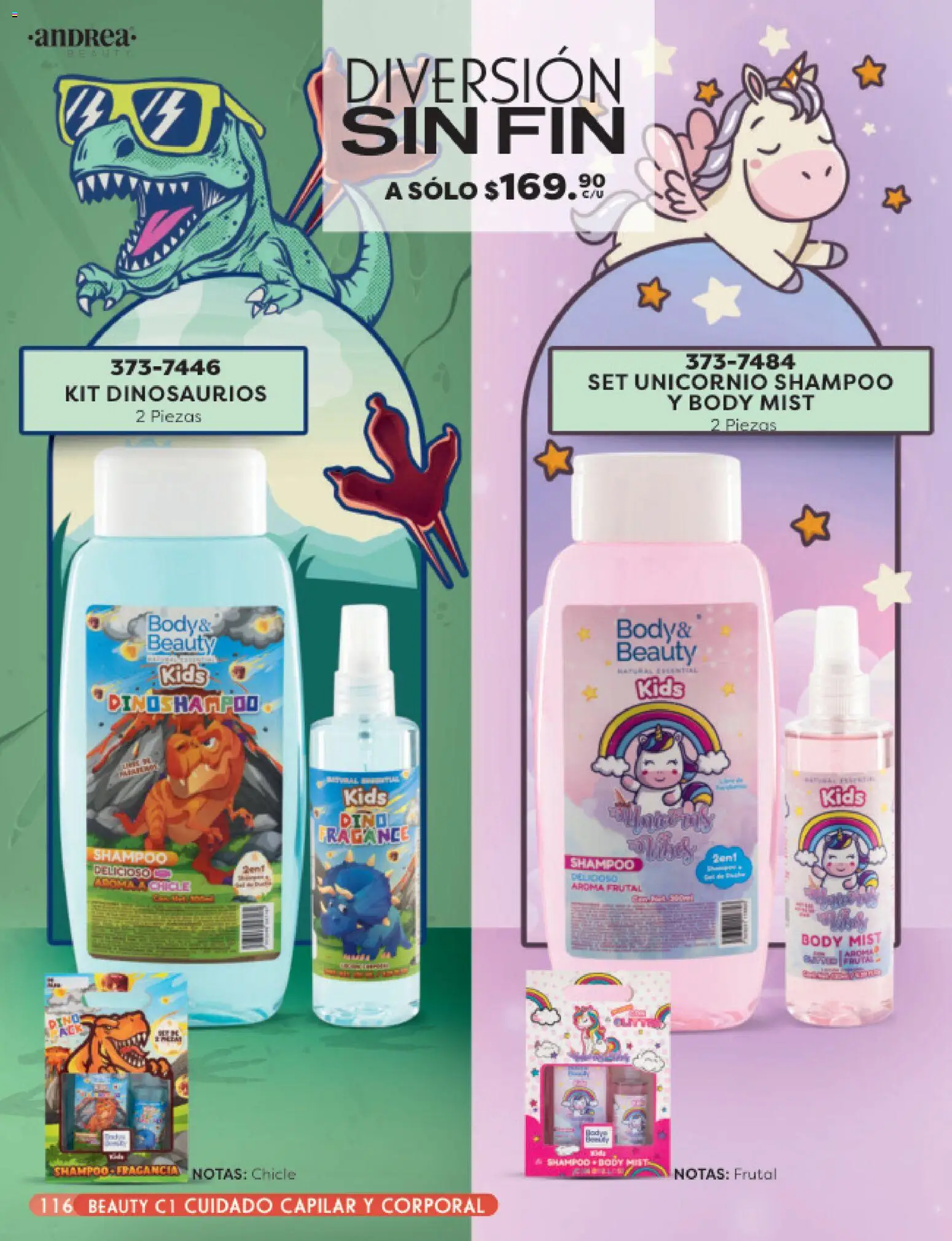 Nuevas ofertas de Andrea válidas en toda la República Mexicana desde el 25.01.2026. ¡Encuentra las mejores ofertas en Andrea catálogo Beauty! | Página: 116 | Productos: Chicle, Body, Fragancia