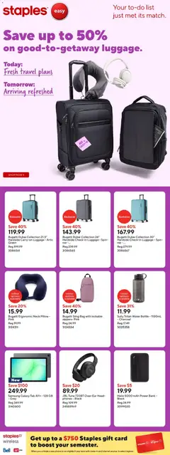 Preview of Staples weekly flyer / circulaire from shop Staples valid from 23.01.2026