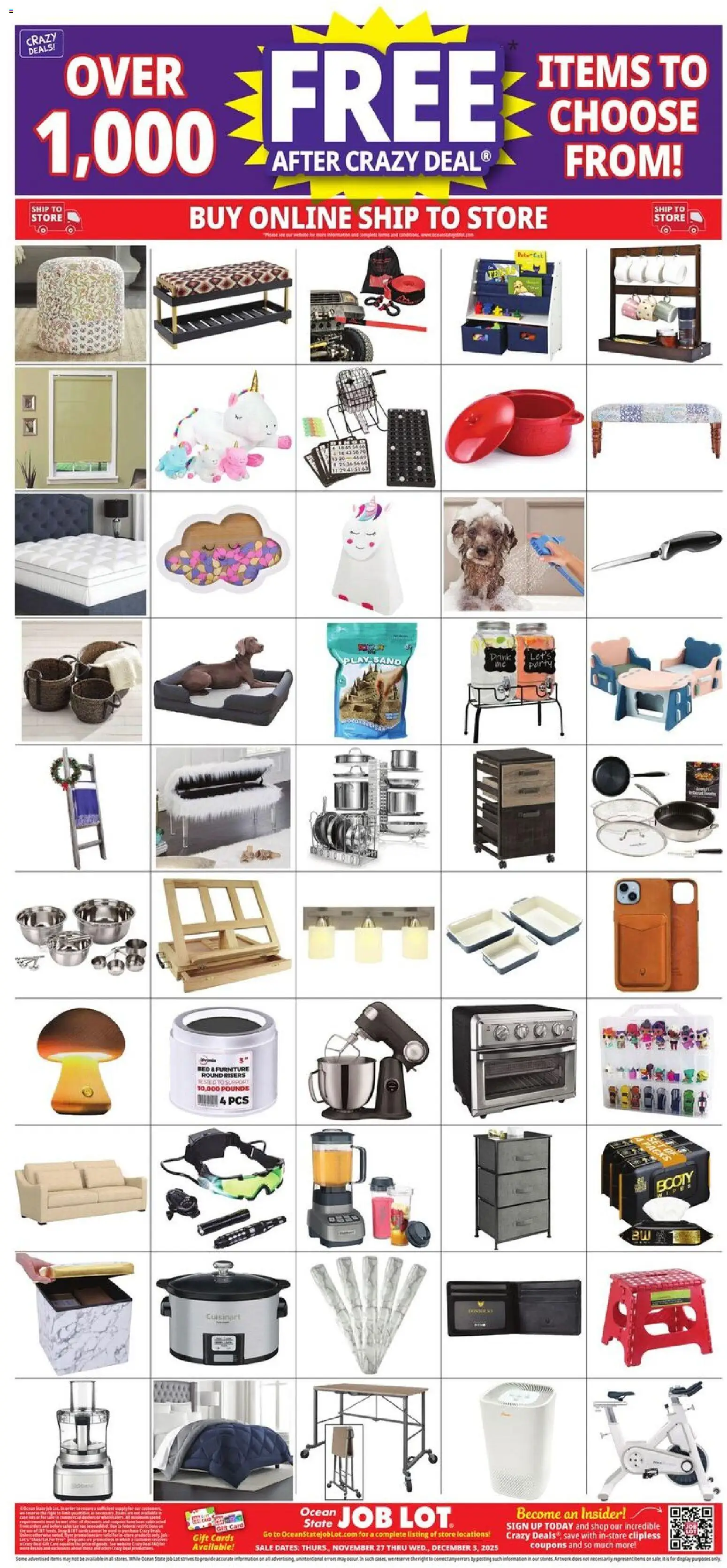 Ocean State Job Lot Black Friday - valid from 27.11.2025 | Page: 27 | Products: Bed