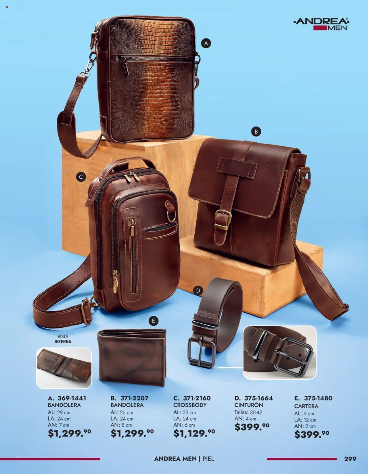 Nuevas ofertas de Andrea válidas en toda la República Mexicana desde el 25.05.2025. ¡Encuentra las mejores ofertas en Andrea catálogo Accesorios Caballero! | Página: 3 | Productos: Cinturón
