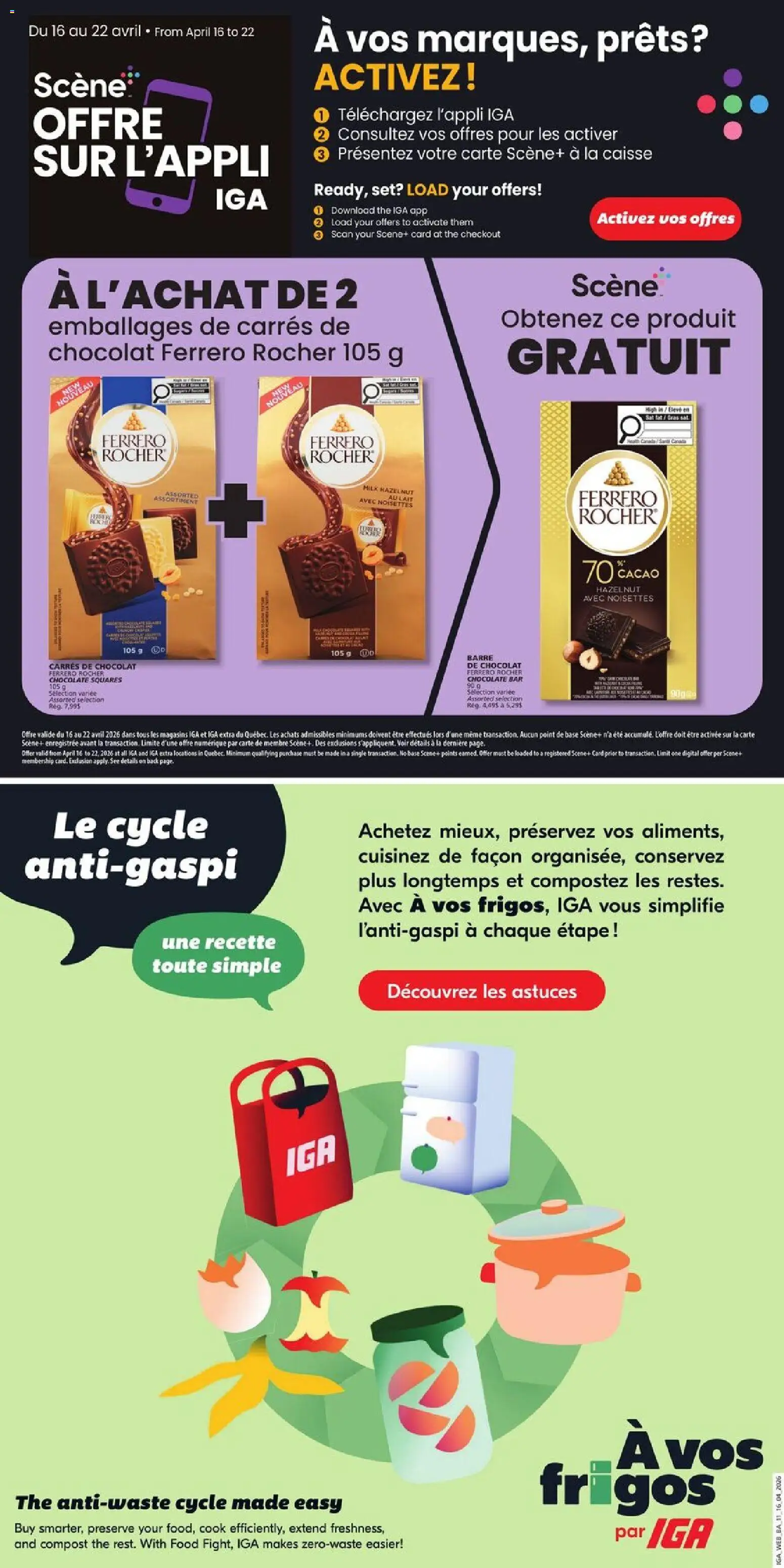 IGA flyer valid from 16.04.2026 | Page: 10 | Products: Chocolate