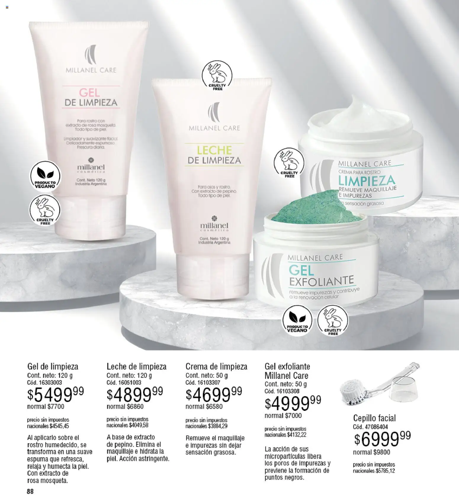 Millanel - Catálogo │ válido desde el 30.03.2026 | Página: 88 | Productos: Crema de limpieza, Cepillo, Espuma, Crema