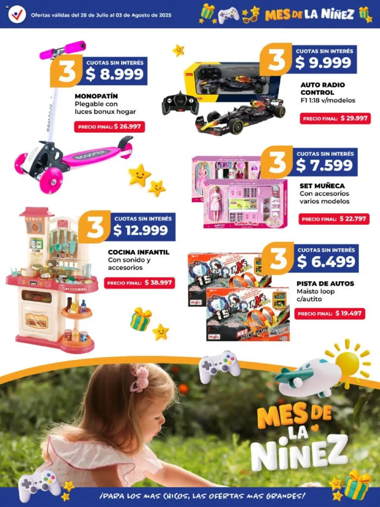 Vital - Mes de la niñez │ válido desde el 28.07.2025 | Página: 2 | Productos: Monopatin, Radio, Cocina