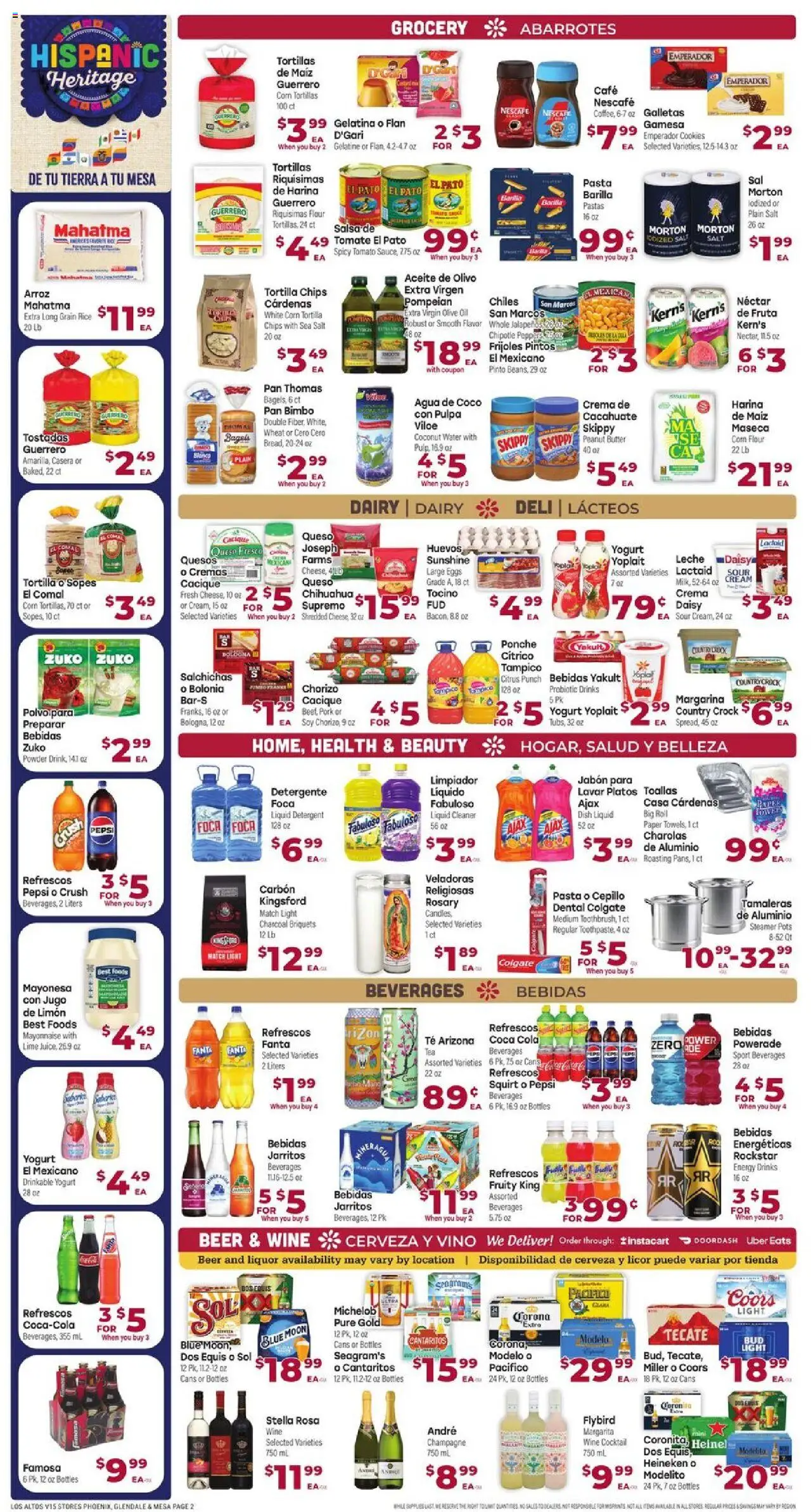 Cardenas Weekly Ad - AZ - valid from 17.09.2025 | Page: 2 | Products: Butter, Pork, Pasta, Salt