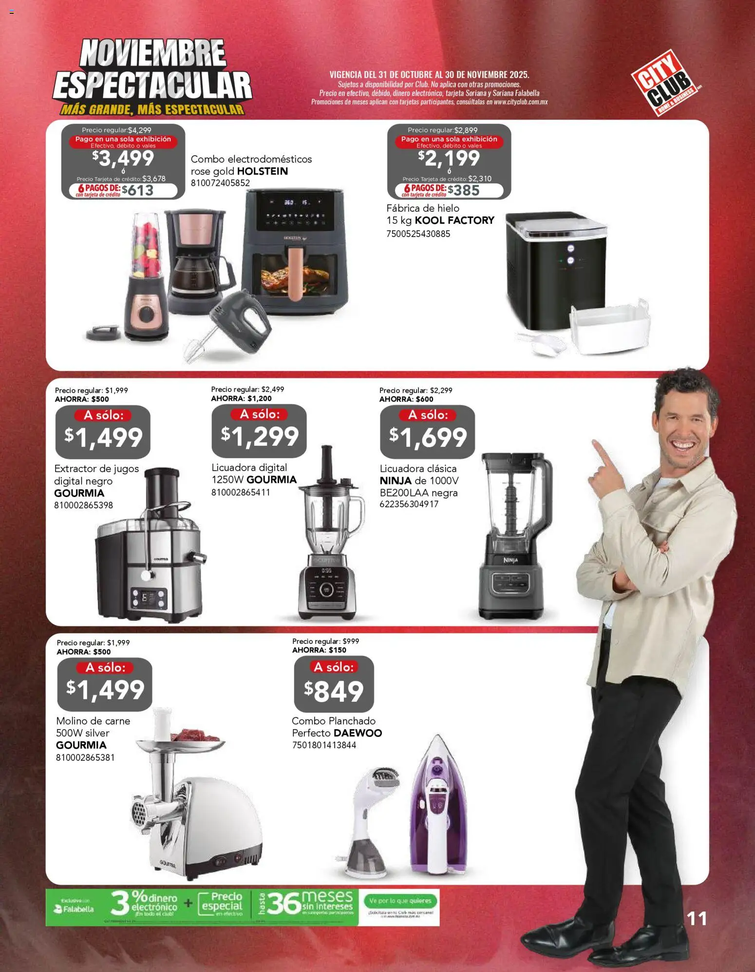 Nuevas ofertas de City Club válidas en toda la República Mexicana desde el 31.10.2025. ¡Encuentra las mejores ofertas en City Club Buen Fin! | Página: 11 | Productos: Licuadora, Extractor