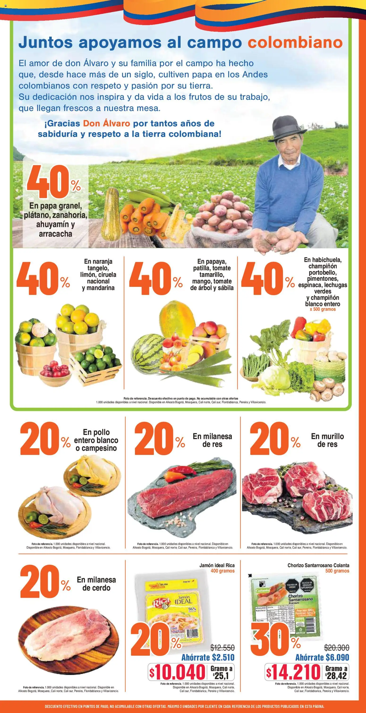 Alkosto revista - valida desde el 01.11.2025 | Página: 9 | Productos: Pollo, Arracacha, Molleja, Chorizo