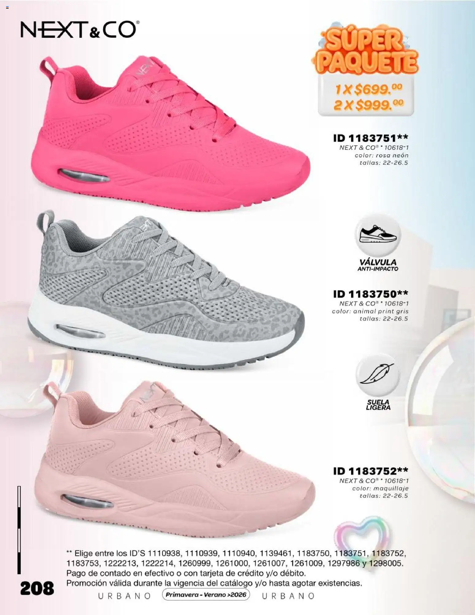 Nuevas ofertas de Price Shoes válidas en toda la República Mexicana desde el 15.02.2026. ¡Encuentra las mejores ofertas en Price Shoes catálogo Urbano! | Página: 208 | Productos: Válvula, Maquillaje
