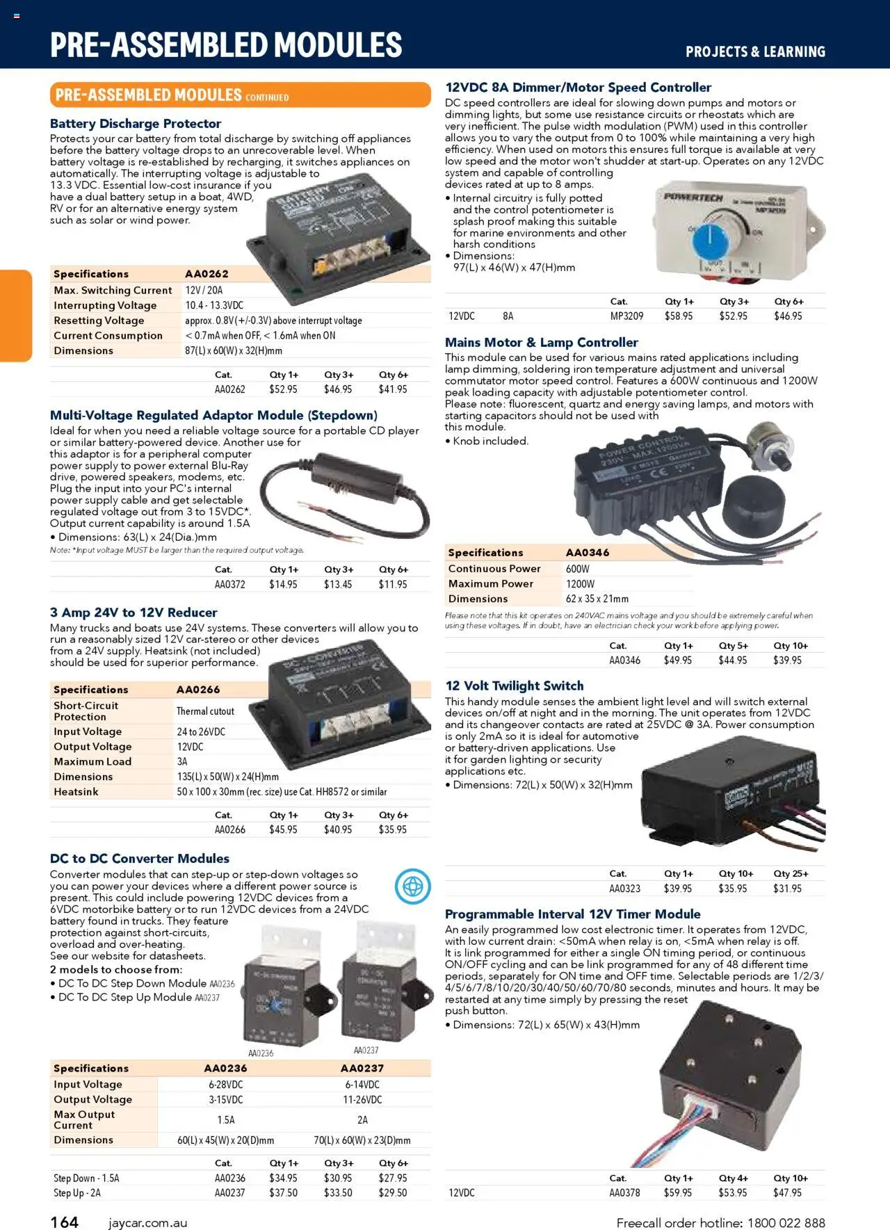 Jaycar catalogue - valid from 09.07.2025 | Page: 164 | Products: Battery, Lamp, Computer, Timer