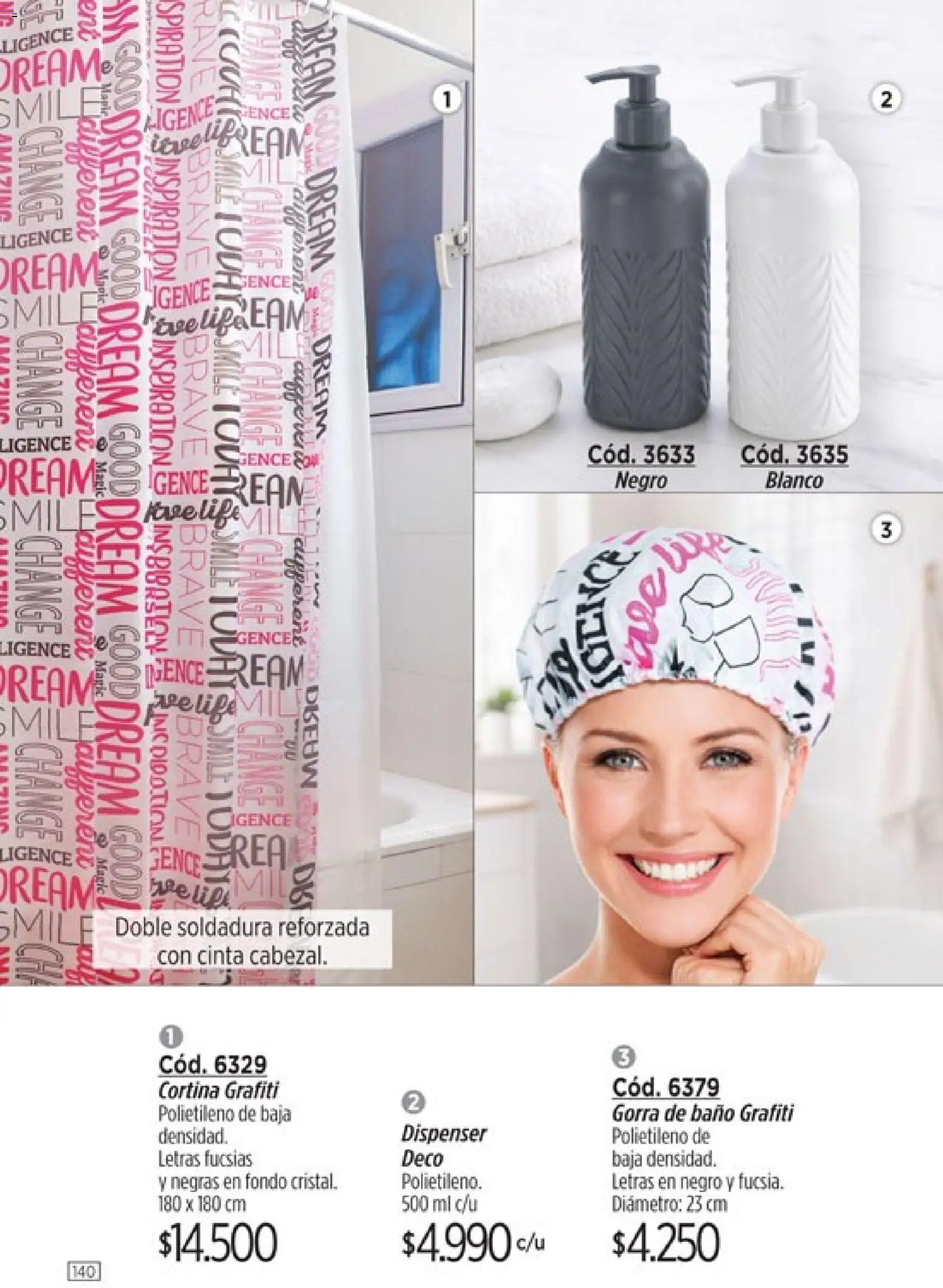 Catálogo Amodil Campaña 6 │ válido desde el 04.03.2026 | Página: 140 | Productos: Cinta, Gorra, Baño