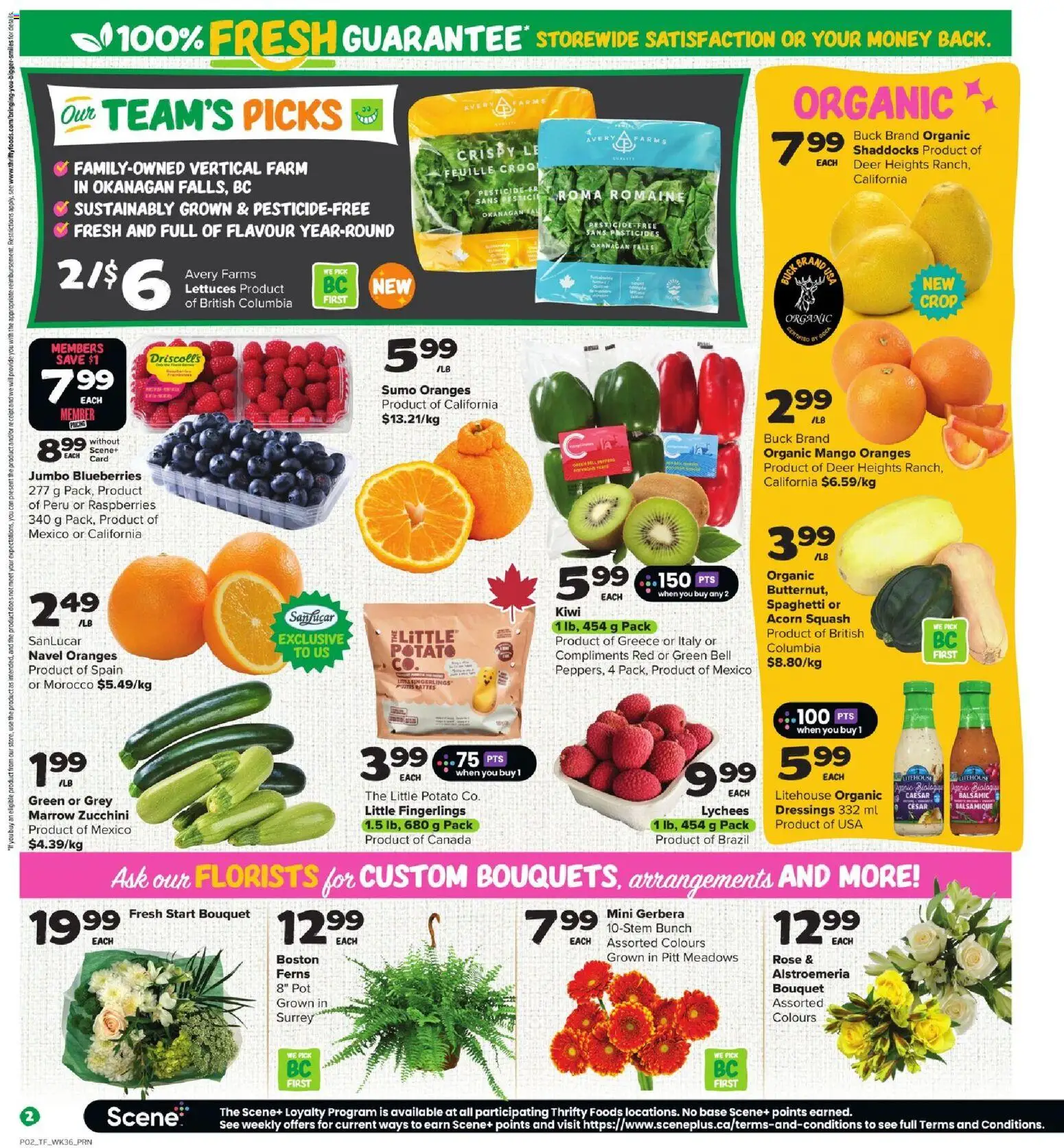 Thrifty Foods flyer valid from 01.01.2026 | Page: 3 | Products: Kiwi, Oranges