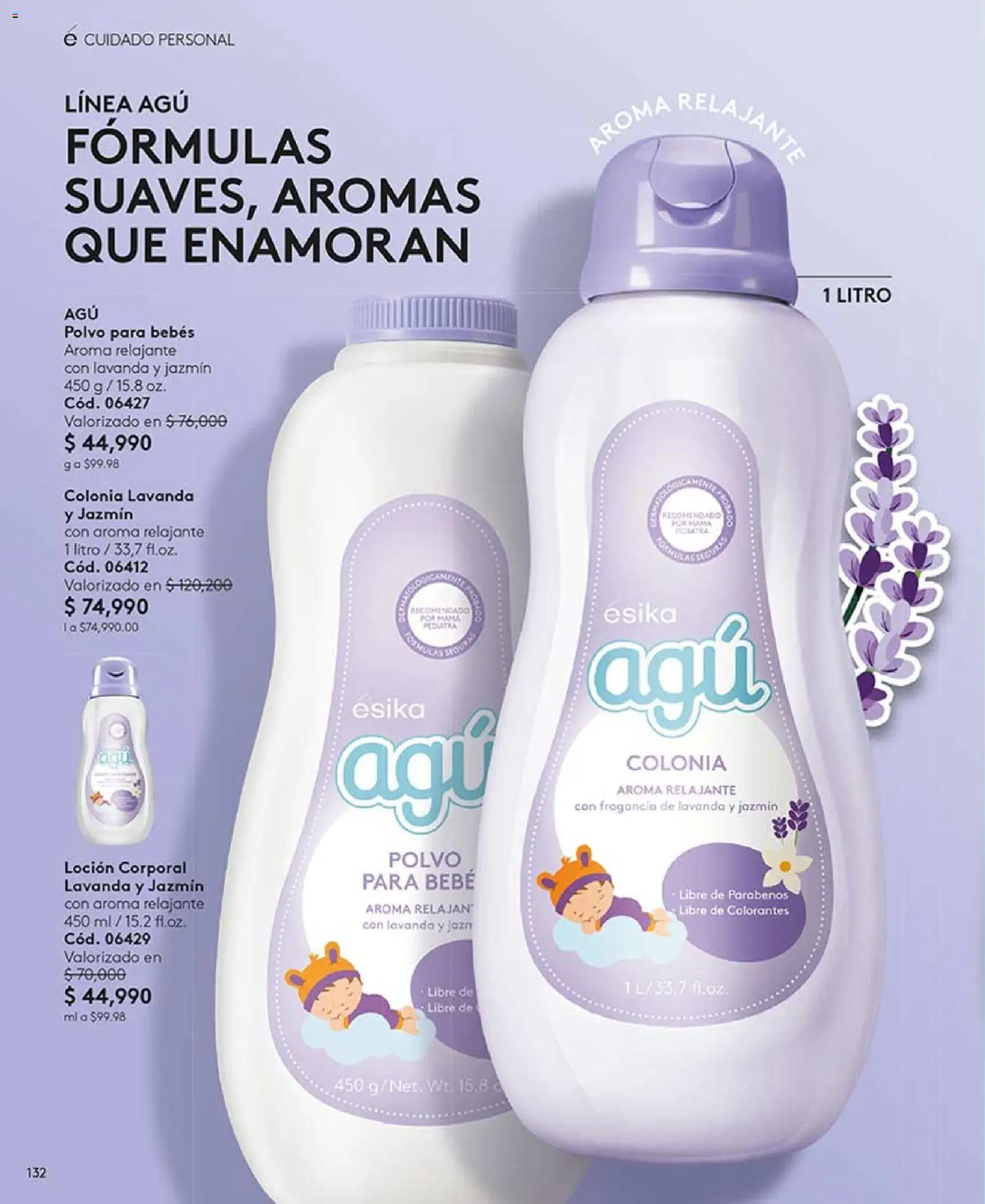 Ésika revista - valida desde el 13.03.2026 | Página: 132 | Productos: Loción, Fragancia, Polvo