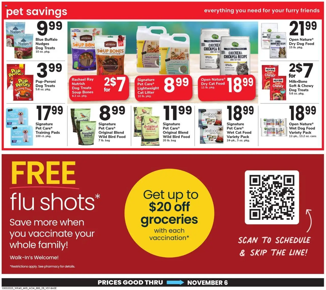 Acme Big Book of Savings - valid from 03.10.2025 | Page: 28 | Products: Dog Food, Cat Food, Pads, Seafood