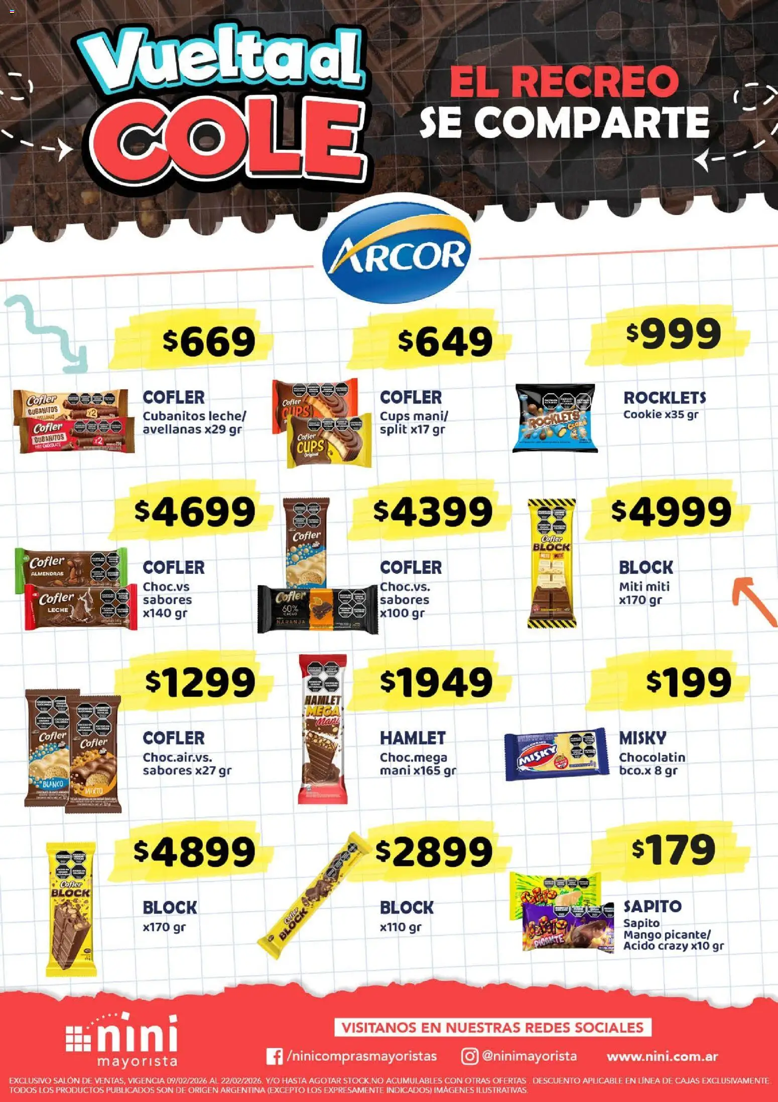 Vuelta al COLE │ válido desde el 09.02.2026 | Página: 8 | Productos: Almendras, Mango, Leche, Cacao