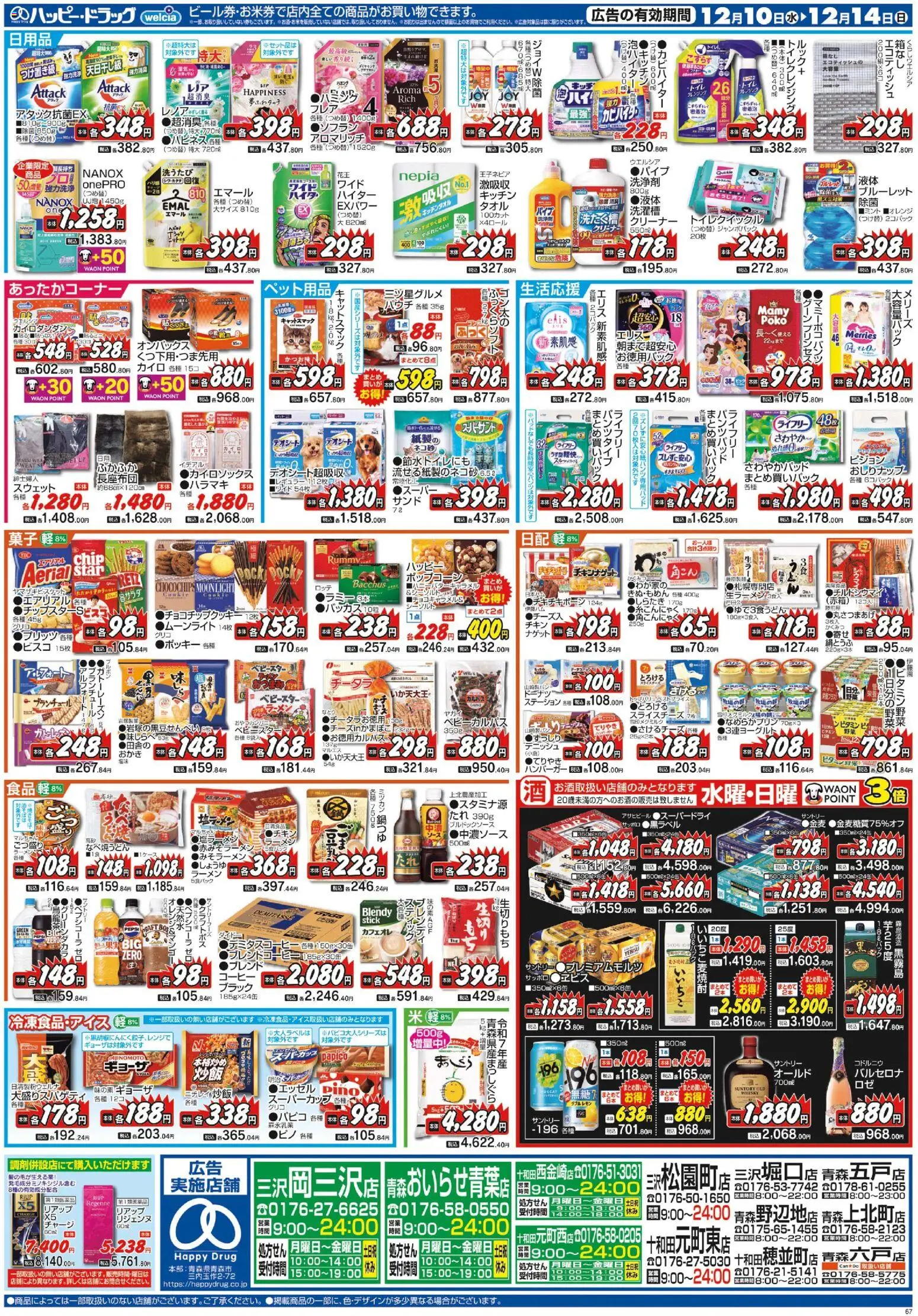 {H1} | ページ: 2 | 製品: ラーメン, カイロ, コーヒー, 桃