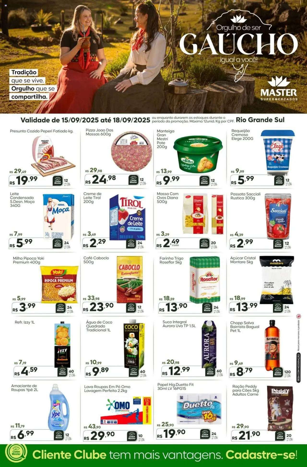 Master Folheto - válido de 15.09.2025 | Página: 1 | Produtos: Pó, Pizza, Massa, Açúcar