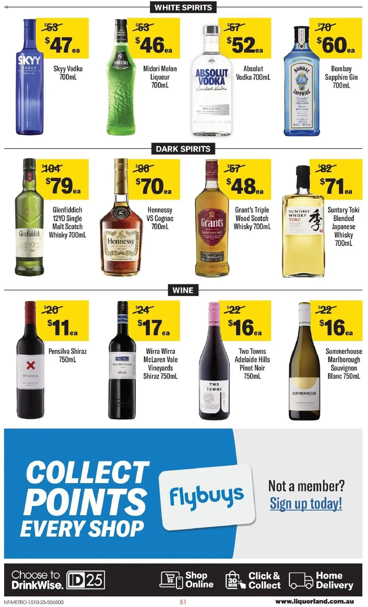 Coles catalogue - valid from 15.10.2025 | Page: 51 | Products: Wine, Vodka, Wood, Scotch