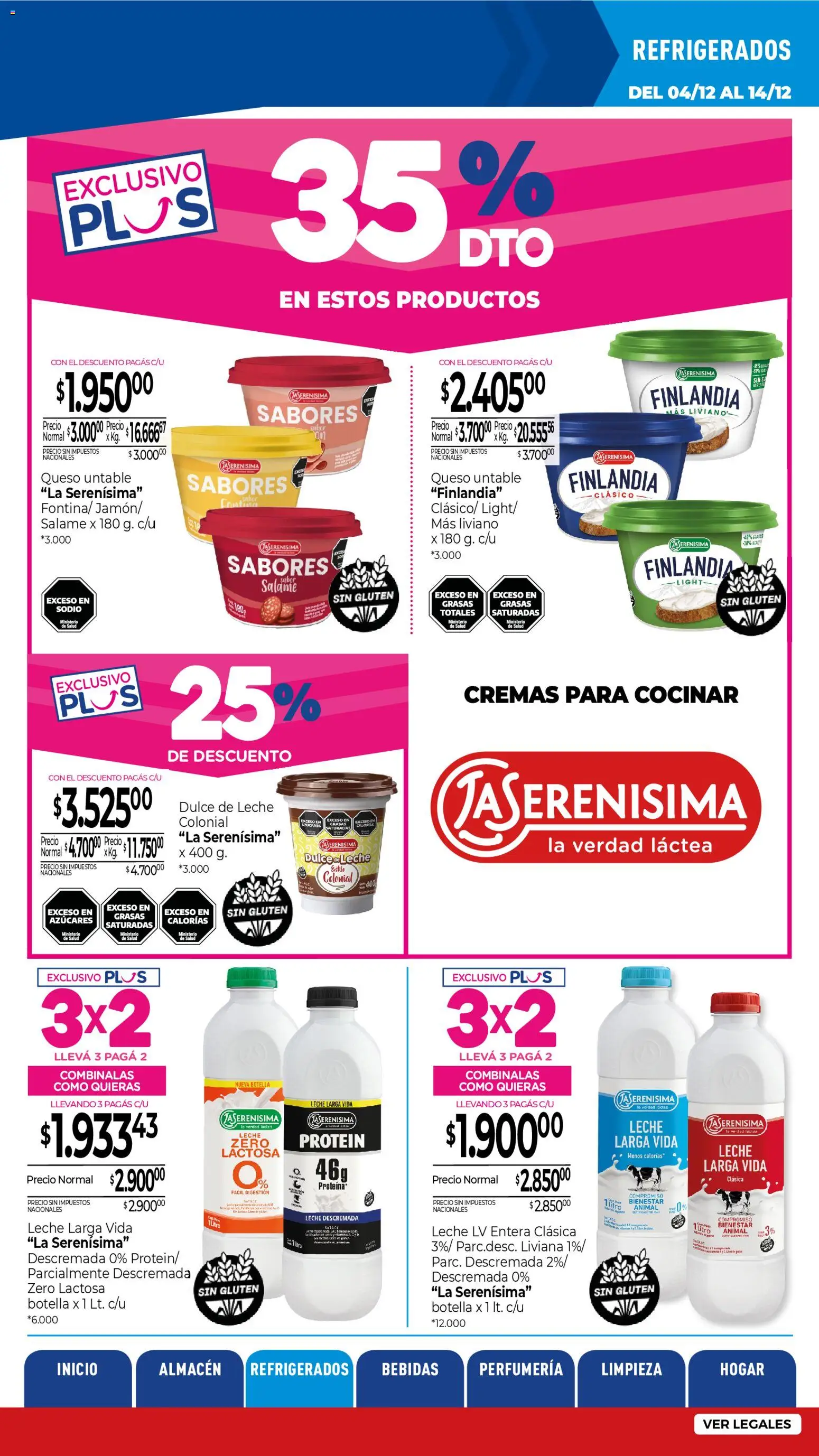 La Anonima - catalogos-masivos - insuperables-49-25-z5 │ válido desde el 04.12.2025 | Página: 21 | Productos: Botella, Leche, Queso, Salame