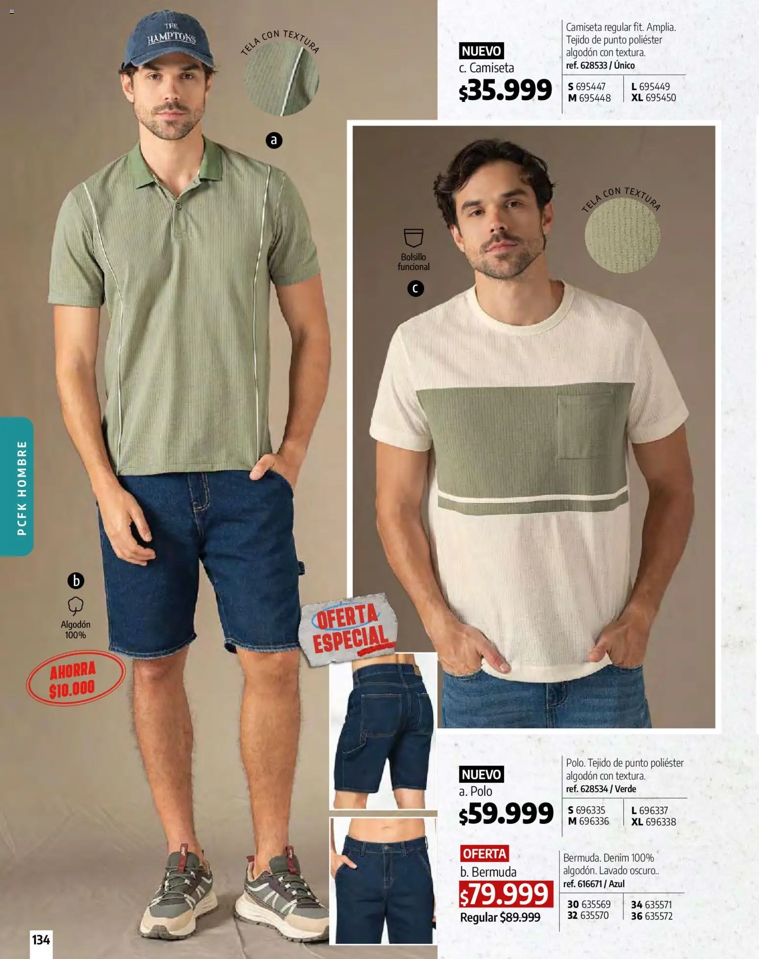 Pacifika revista - valida desde el 01.01.2026 | Página: 134 | Productos: Algodón, Bermuda, Camiseta