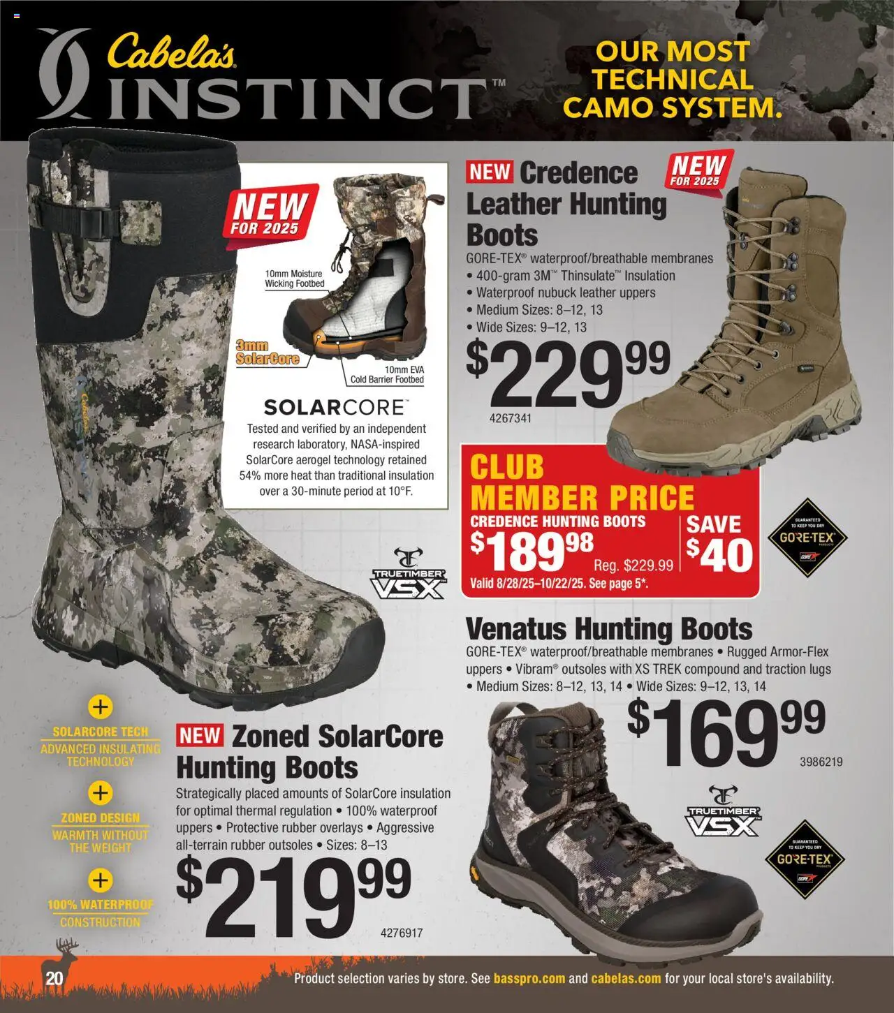Cabela's Deer Hunting 25 - valid from 01.10.2025 | Page: 20 | Products: Hunting Boots, Boots, Weight