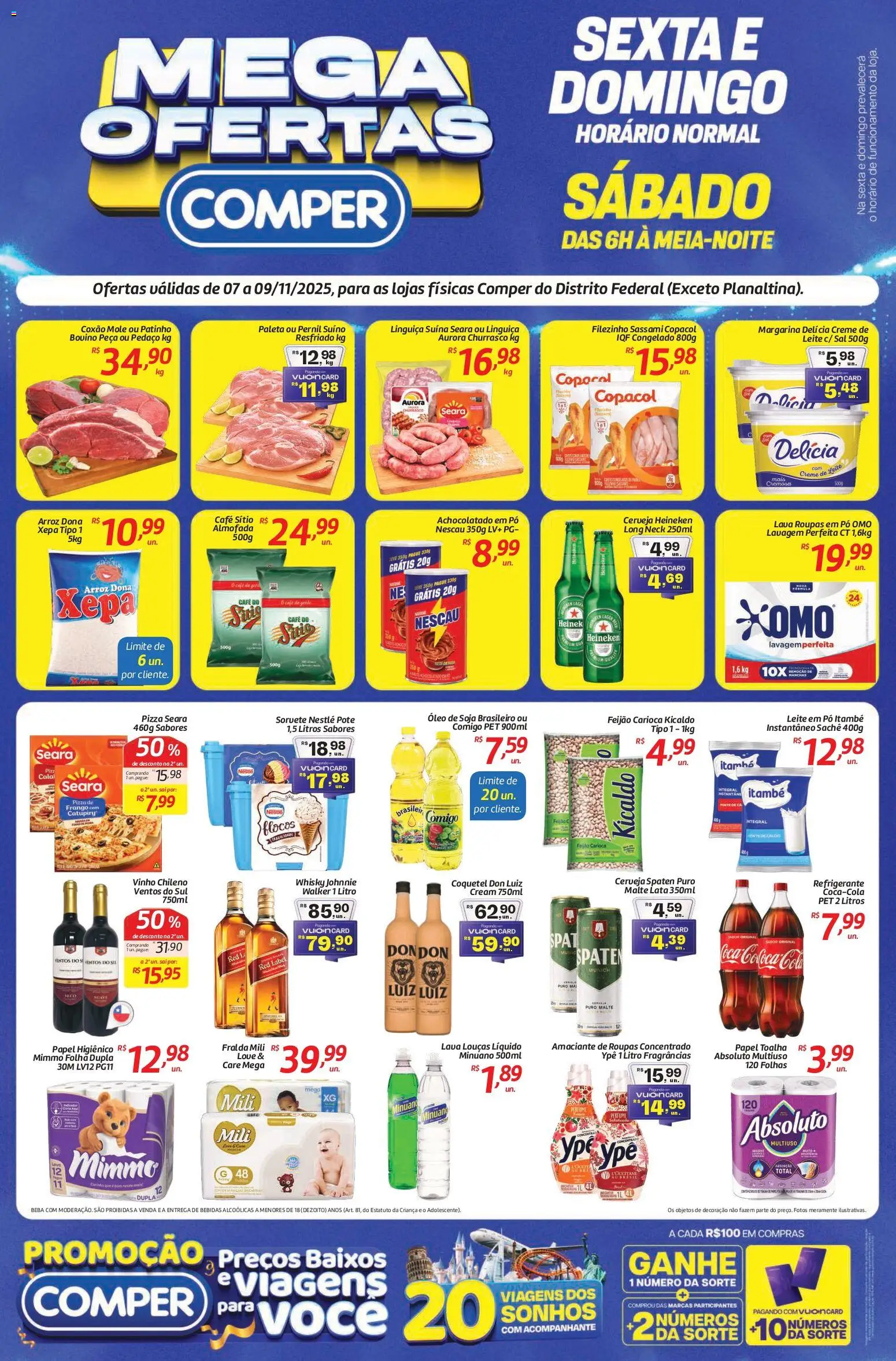 Comper Folheto - válido de 07.11.2025 | Página: 1 | Produtos: Café, Vinho, Refrigerante, Frango