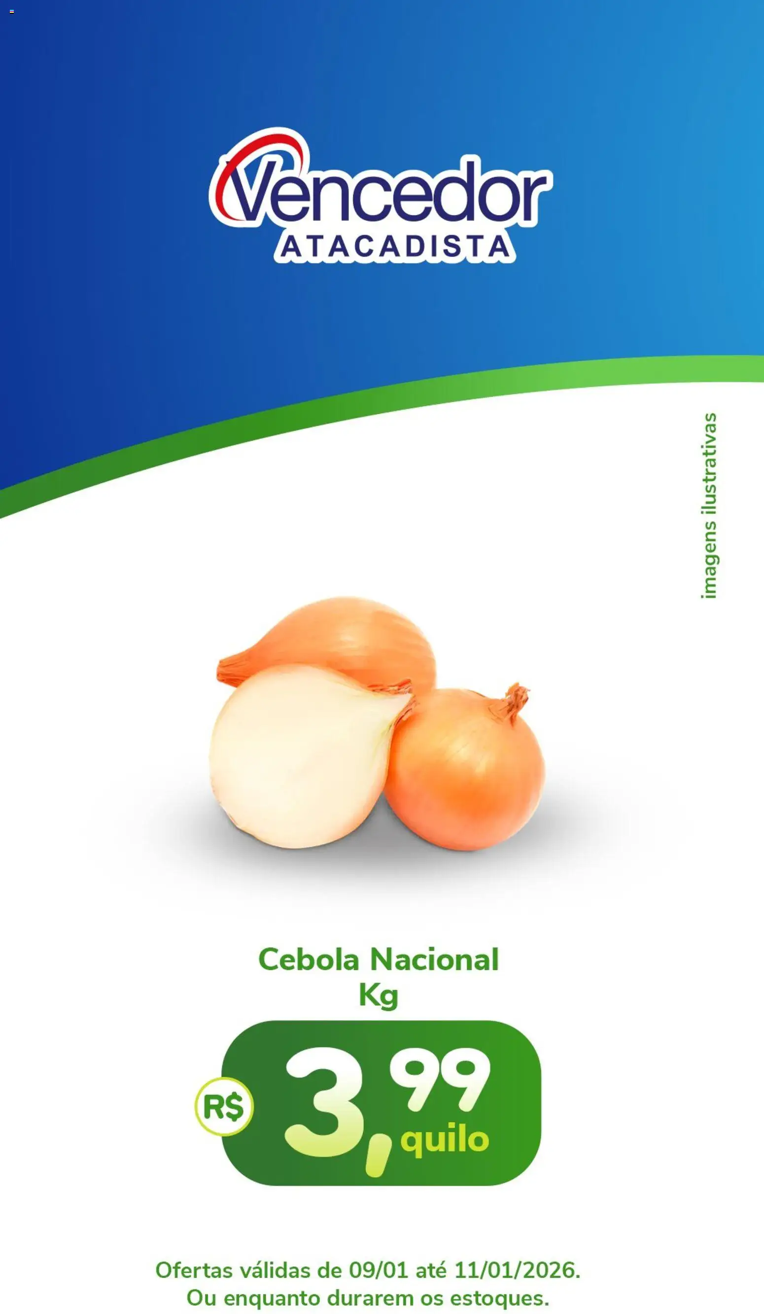 Vencedor Atacadista Folheto - válido de 09.01.2026 | Página: 3 | Produtos: Cebola