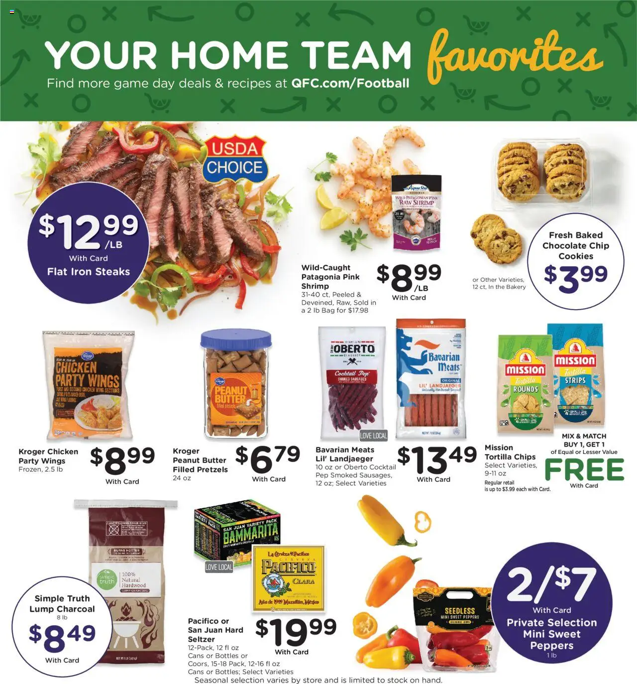 QFC Weekly Ad - WA - valid from 22.10.2025 | Page: 9 | Products: Butter, Chips, Chocolate Chip, Iron