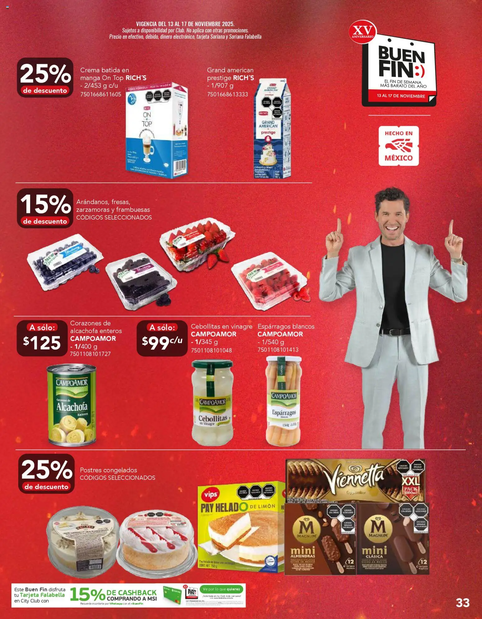 Nuevas ofertas de City Club válidas en toda la República Mexicana desde el 12.11.2025. ¡Encuentra las mejores ofertas en City Club Buen Fin! | Página: 33 | Productos: Limón, Espárragos, Manga, Top