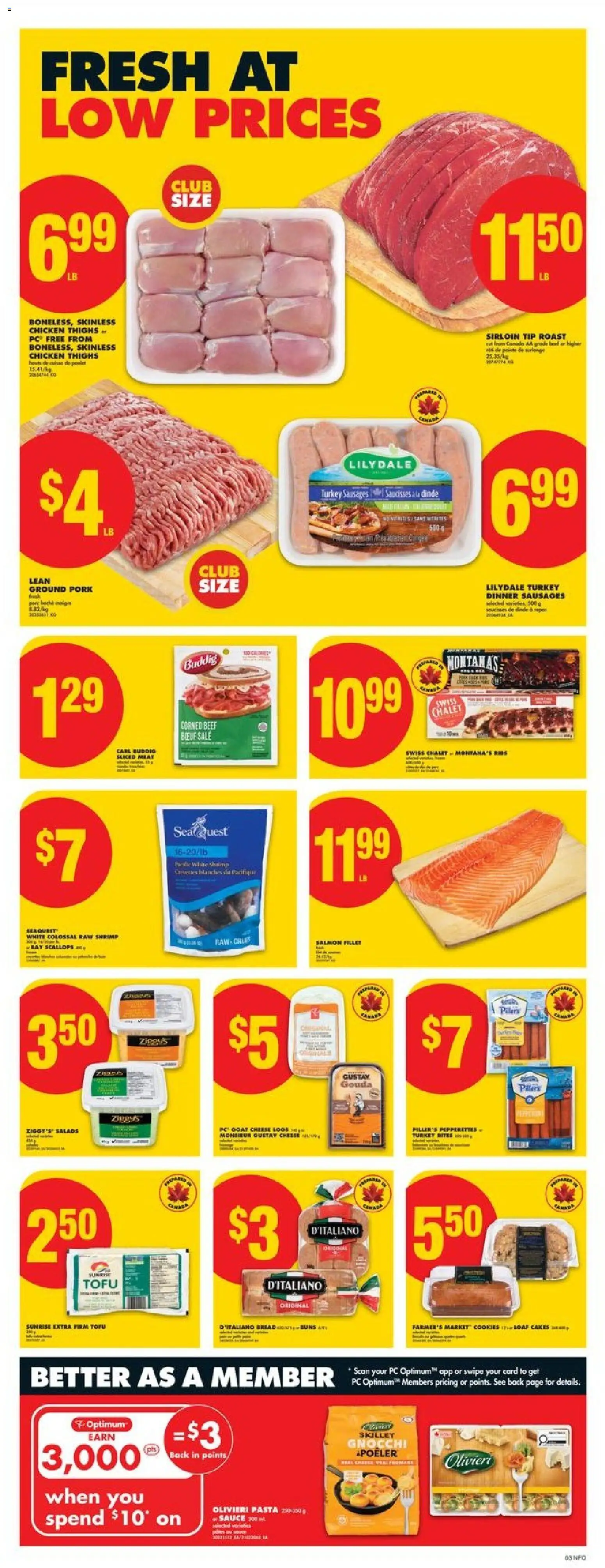 No Frills flyer valid from 15.01.2026 | Page: 3 | Products: Beef, Salad, Cheese, Pork