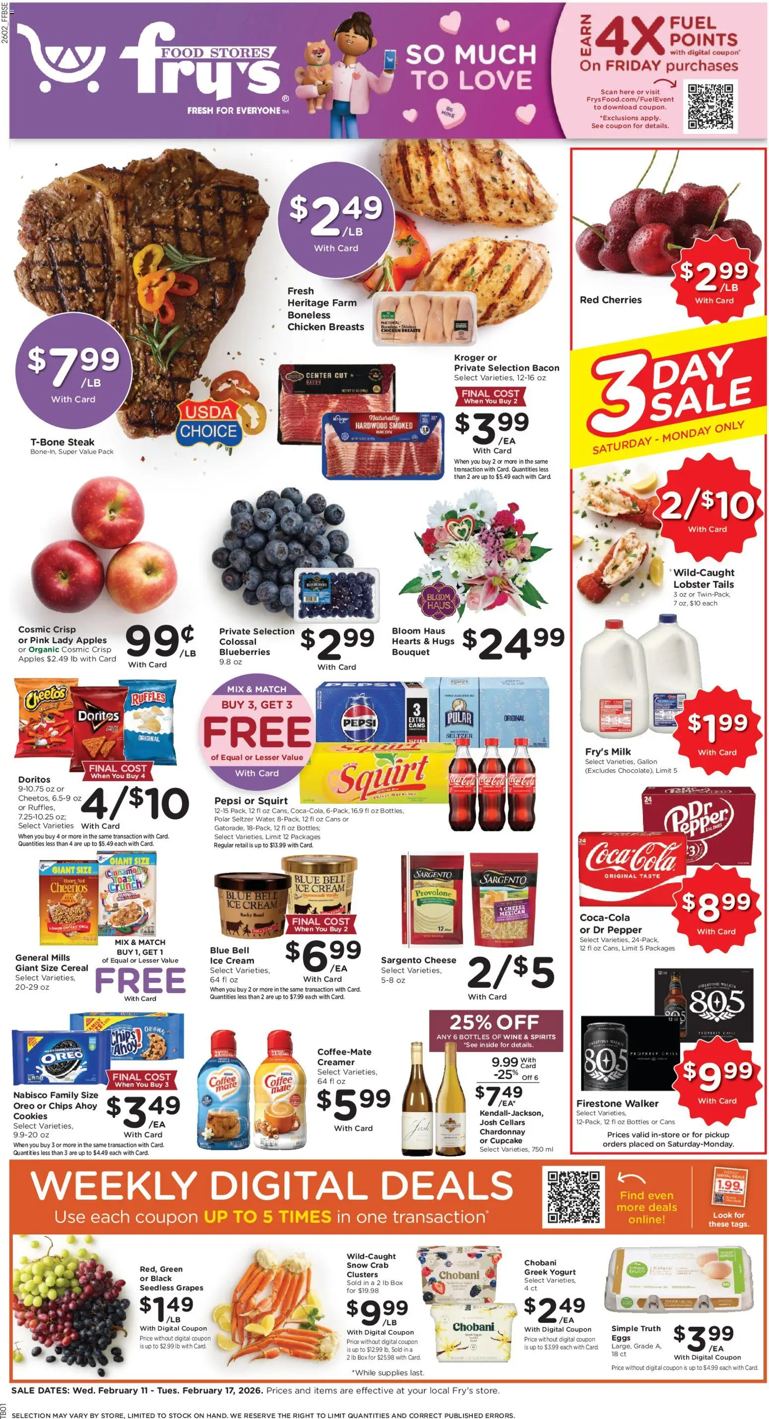 Fry's Food Weekly Ad - valid from 11.02.2026 | Page: 1