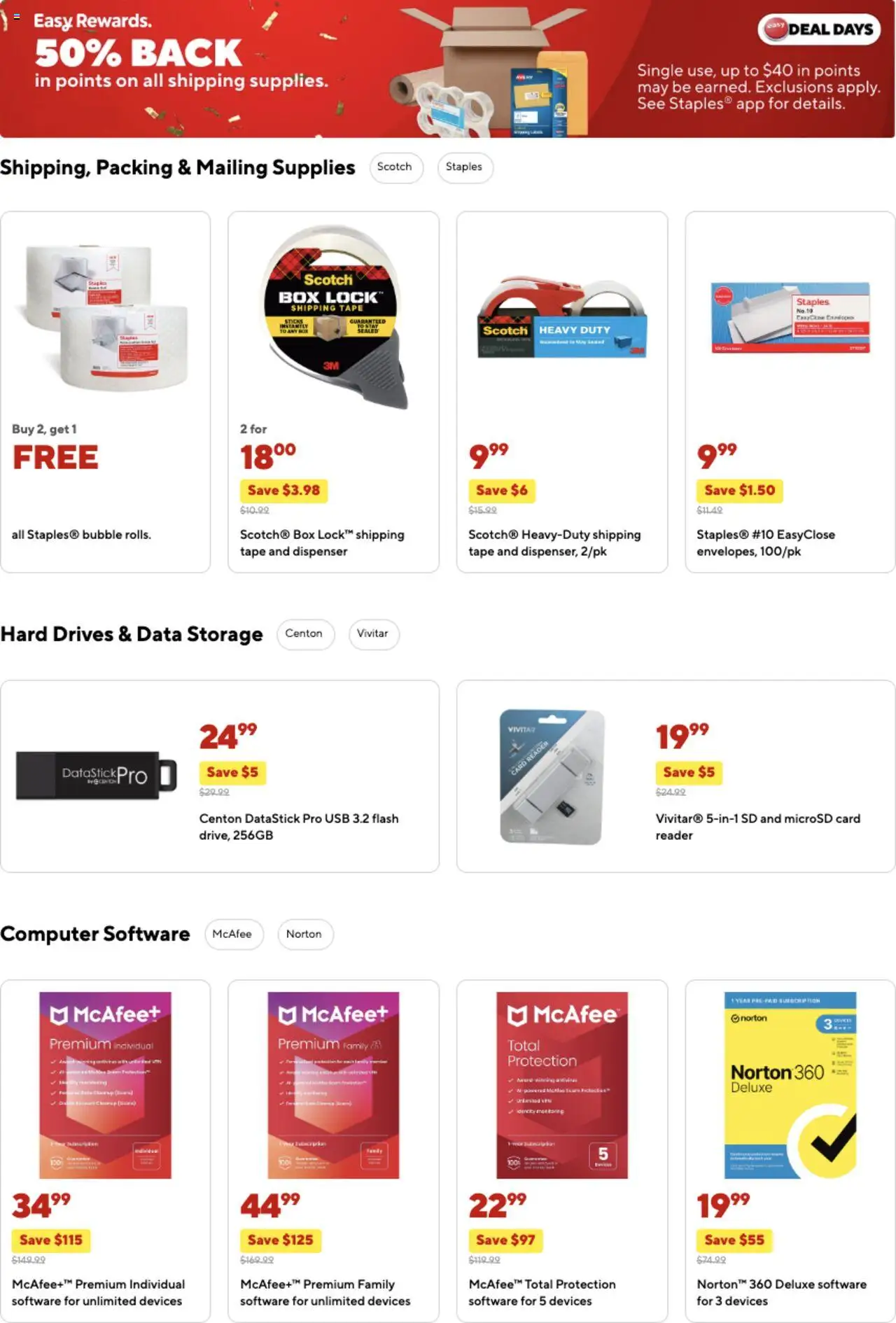 Staples Weekly Ad - valid from 12.10.2025 | Page: 12 | Products: Box, Computer, Usb