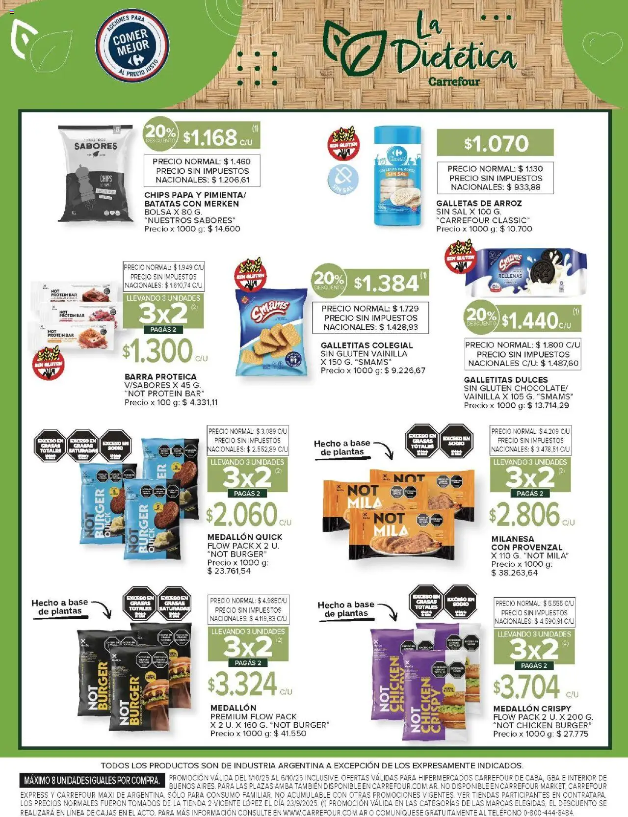 Carrefour ofertas │ válido desde el 01.10.2025 | Página: 15 | Productos: Bolsa, Galletitas, Papa, Galletas