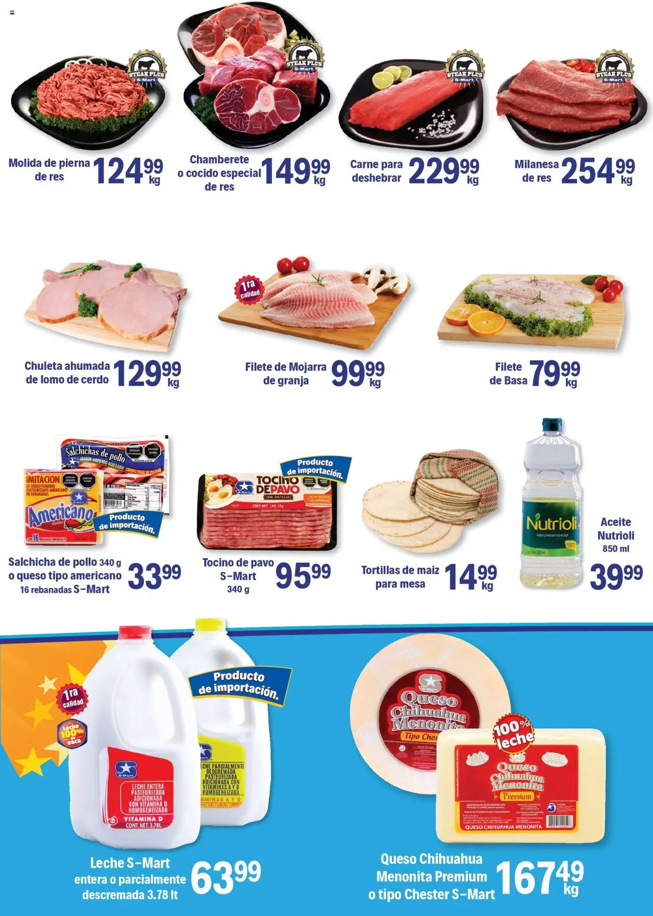 Nuevas ofertas de S-Mart válidas en toda la República Mexicana desde el 21.10.2025. ¡Encuentra las mejores ofertas en S-Mart folleto Juárez! | Página: 4 | Productos: Maíz, Leche, Queso, Mesa