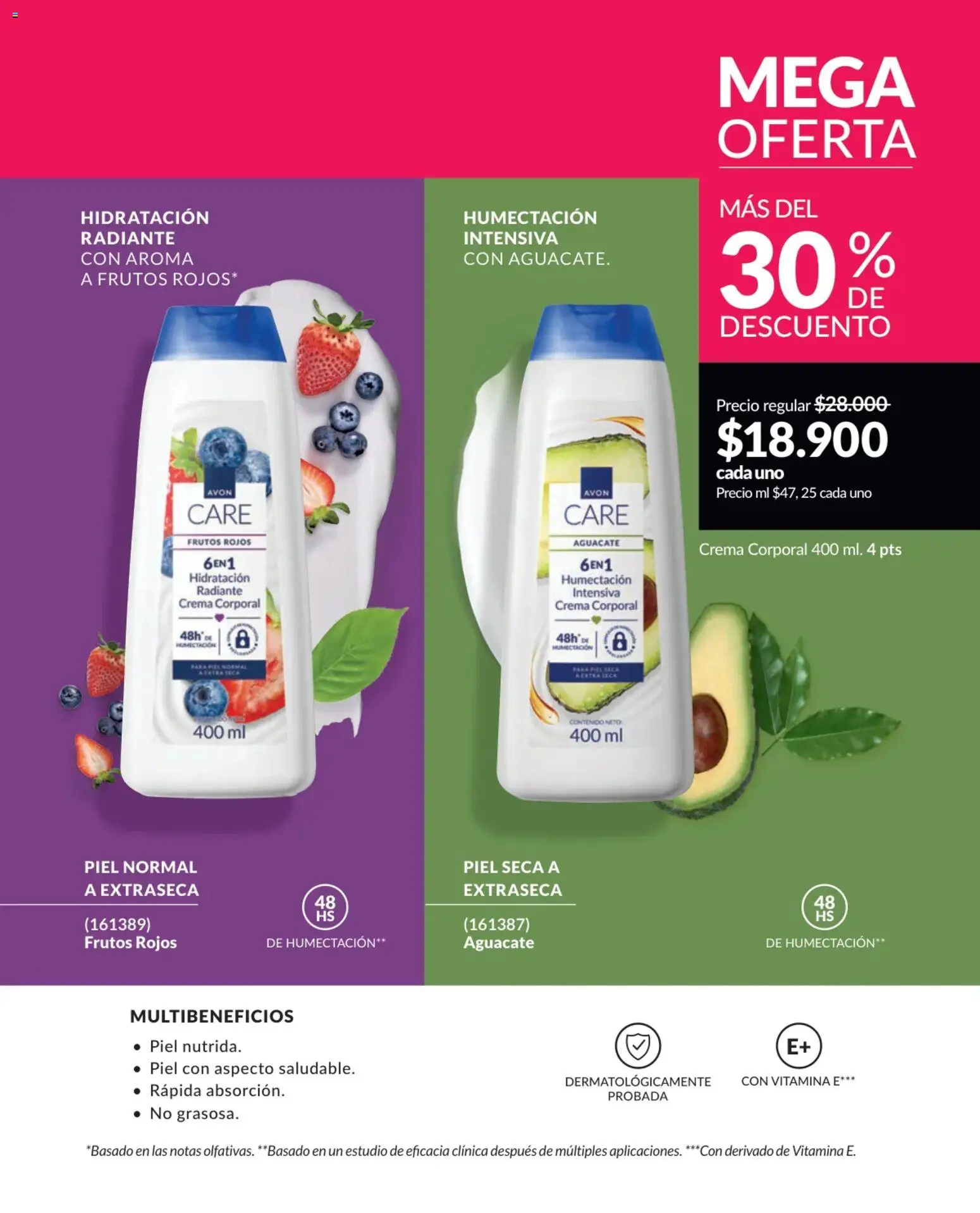 Avon revista - valida desde el 17.11.2025 | Página: 130 | Productos: Aguacate, Crema