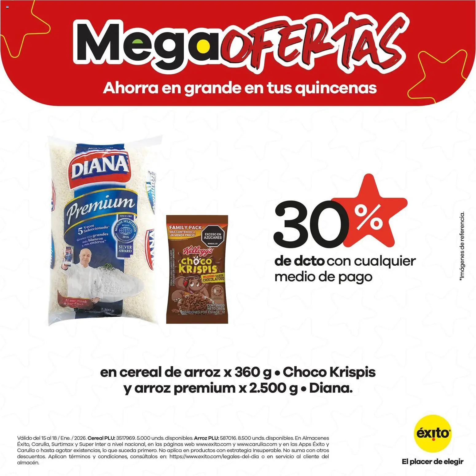 Éxito revista - valida desde el 15.01.2026 | Página: 8 | Productos: Arroz, Vitaminas, Chocolate