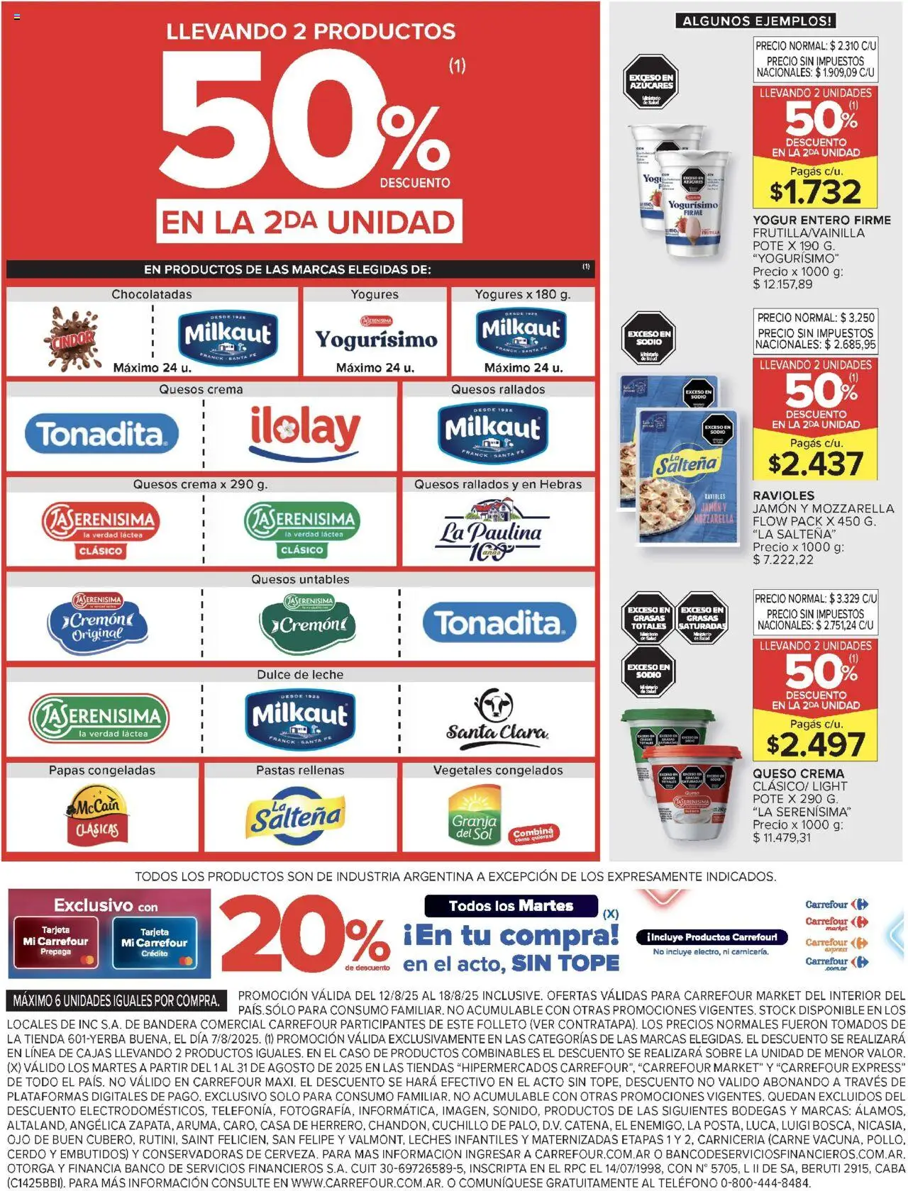 Carrefour Market catálogo │ válido desde el 12.08.2025 | Página: 4 | Productos: Teléfono, Caso, Banco, Pollo