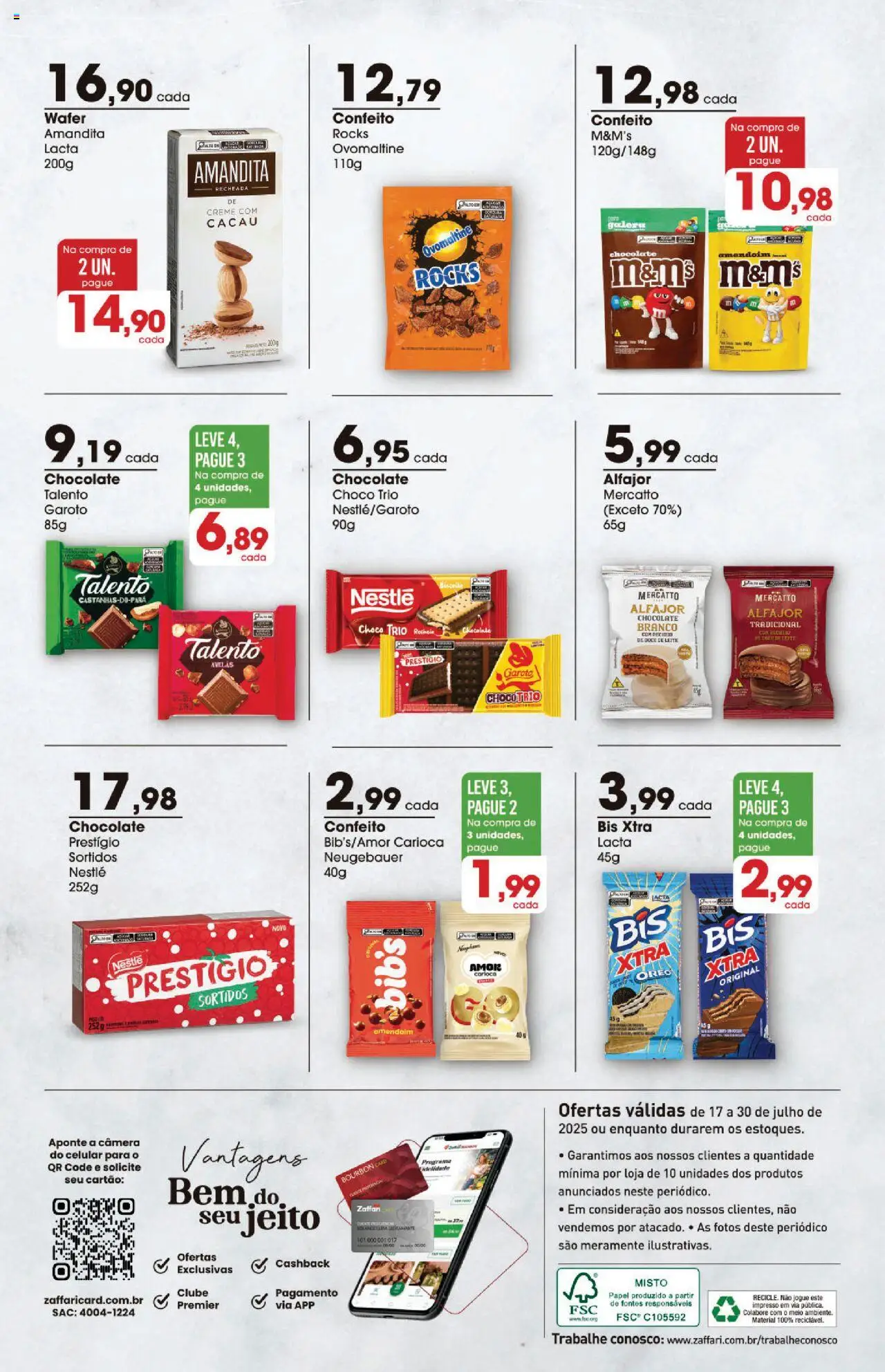 Zaffari Folheto - válido de 17.07.2025 | Página: 6 | Produtos: Amendoim, Leite, Bourbon, Doce de leite