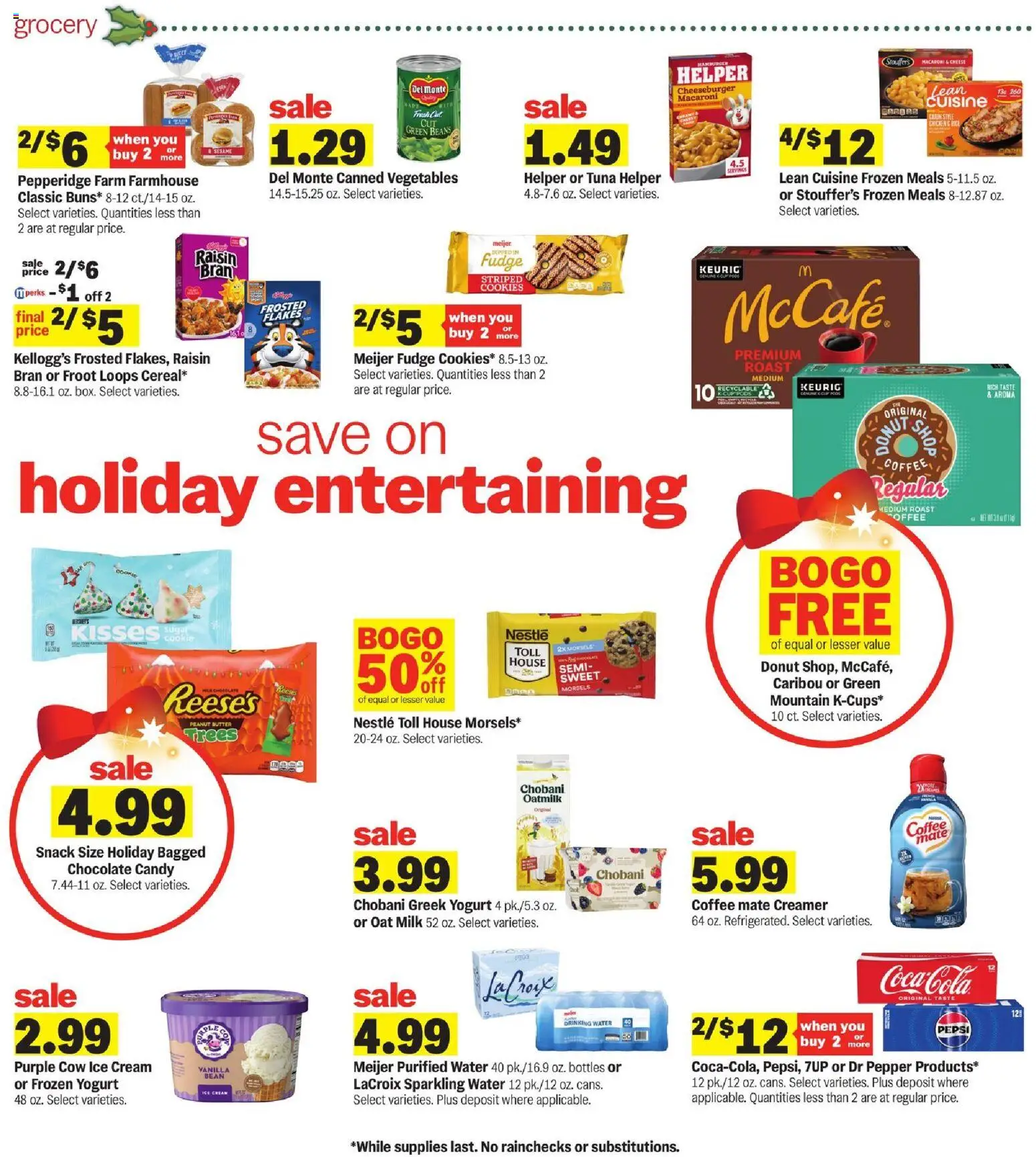 Meijer Weekly Ad - valid from 28.11.2025 | Page: 3 | Products: Milk, Rice, Cream, Cookies