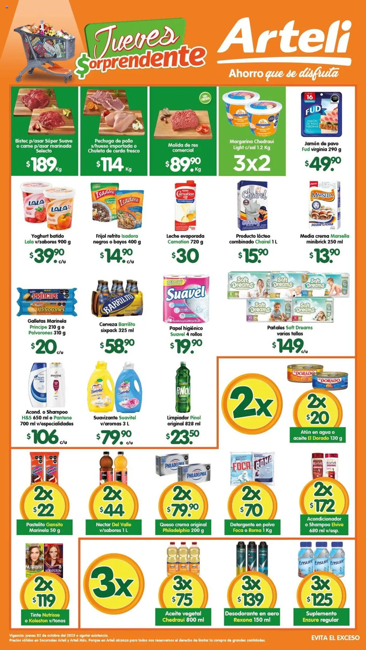 Nuevas ofertas de Arteli válidas en toda la República Mexicana desde el 02.10.2025. ¡Encuentra las mejores ofertas en Arteli - Folleto Arteli! | Página: 1 | Productos: Desodorante, Suavizante, Pañales, Polvo