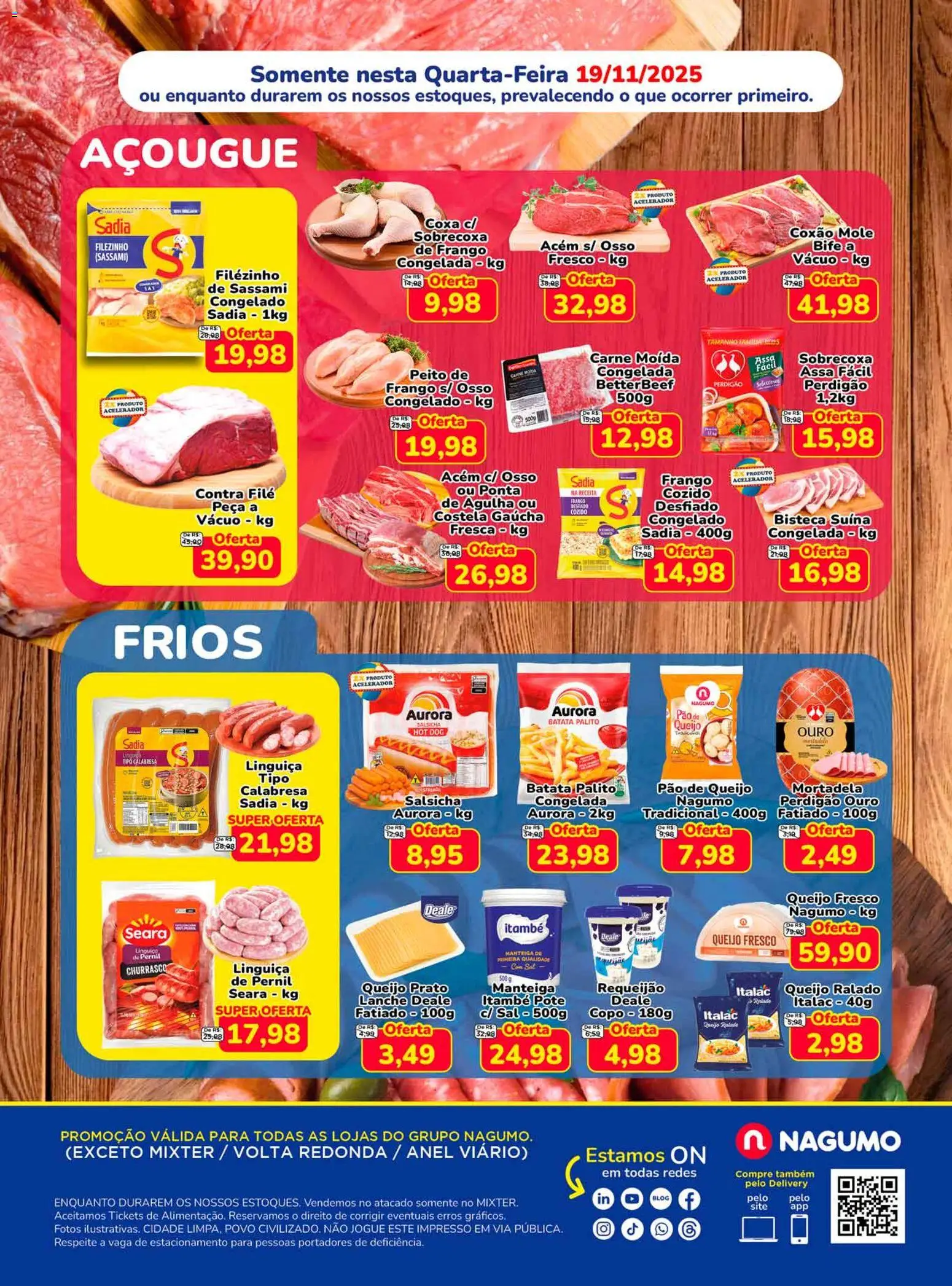 Nagumo Folheto - válido de 19.11.2025 | Página: 2 | Produtos: Salsicha, Linguiça, Carne, Sal