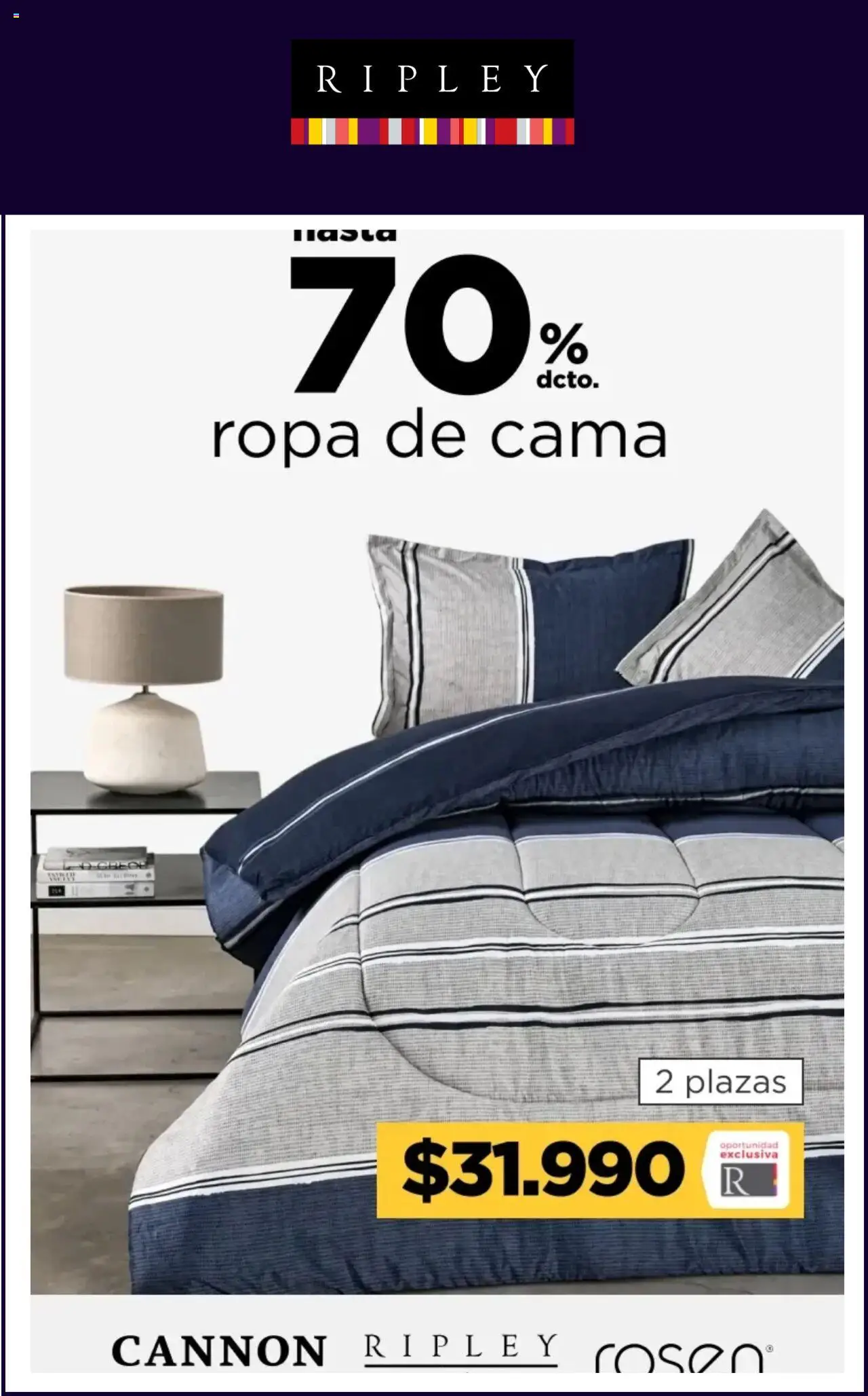 Ripley ofertas  │ válido desde el 18.08.2025 | Página: 10 | Productos: Cama, Ropa, Ropa de cama