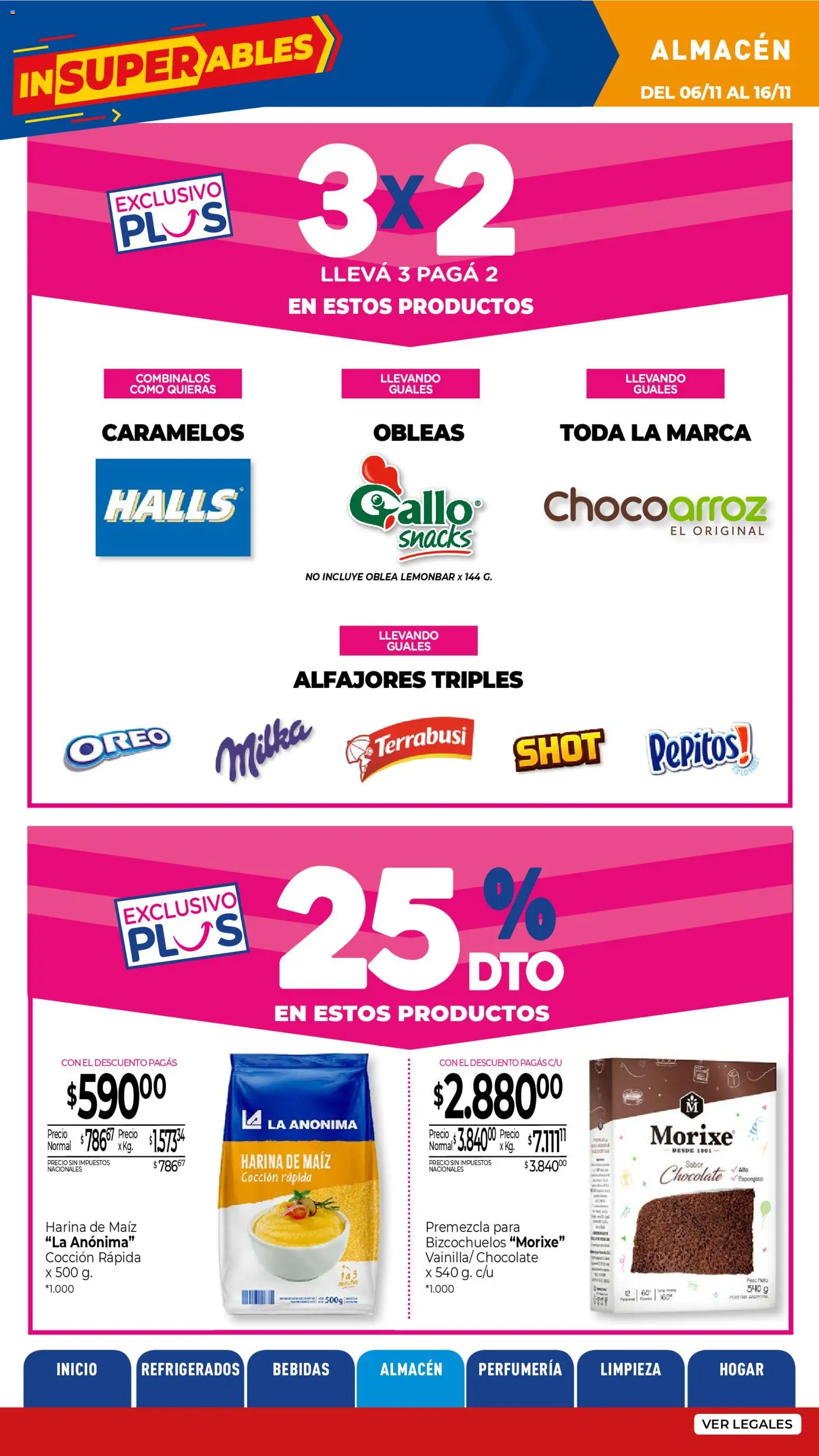 La Anonima catálogo │ válido desde el 06.11.2025 | Página: 20 | Productos: Harina, Maiz, Chocolate