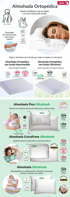 Vista previa de Colchas Concord catálogo, nuevo folleto de la tienda, válido en México a partir del 01.02.2026 | Página: 99 | Productos: Funda, Repelente, Almohada