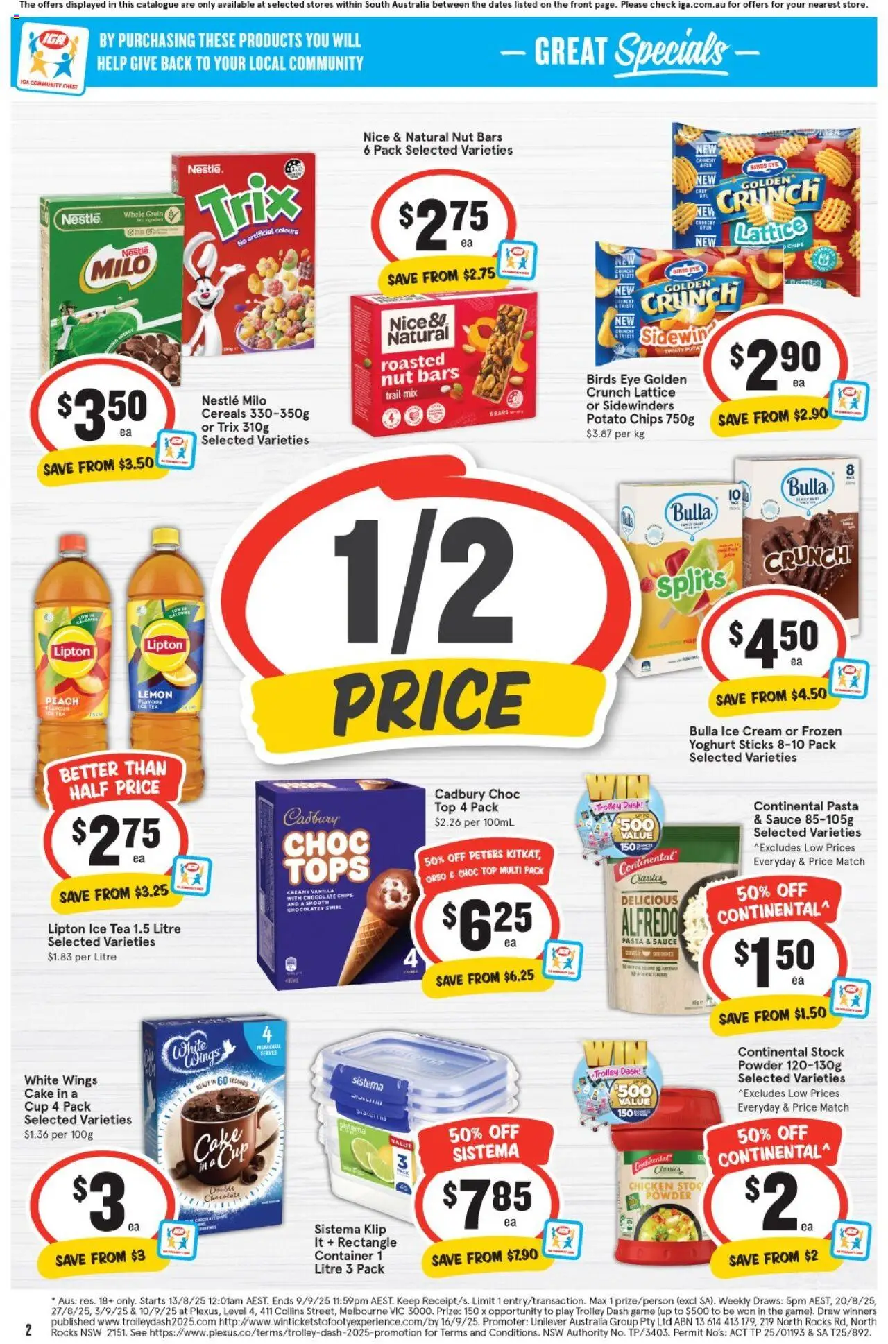 IGA catalogue - valid from 20.08.2025 | Page: 2 | Products: Deodorant, Nappies, Chips, Water