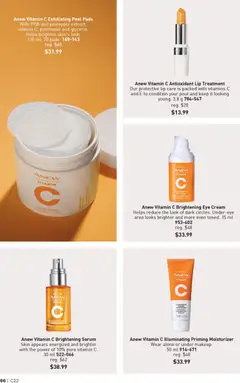 Preview of Anew Vitamin C Brightening Eye Cream, Helps reduce the look of dark circles. Under-eye area looks brighter and more even toned. 15 ml from shop Avon valid from 23.10.2025 | Page: 86