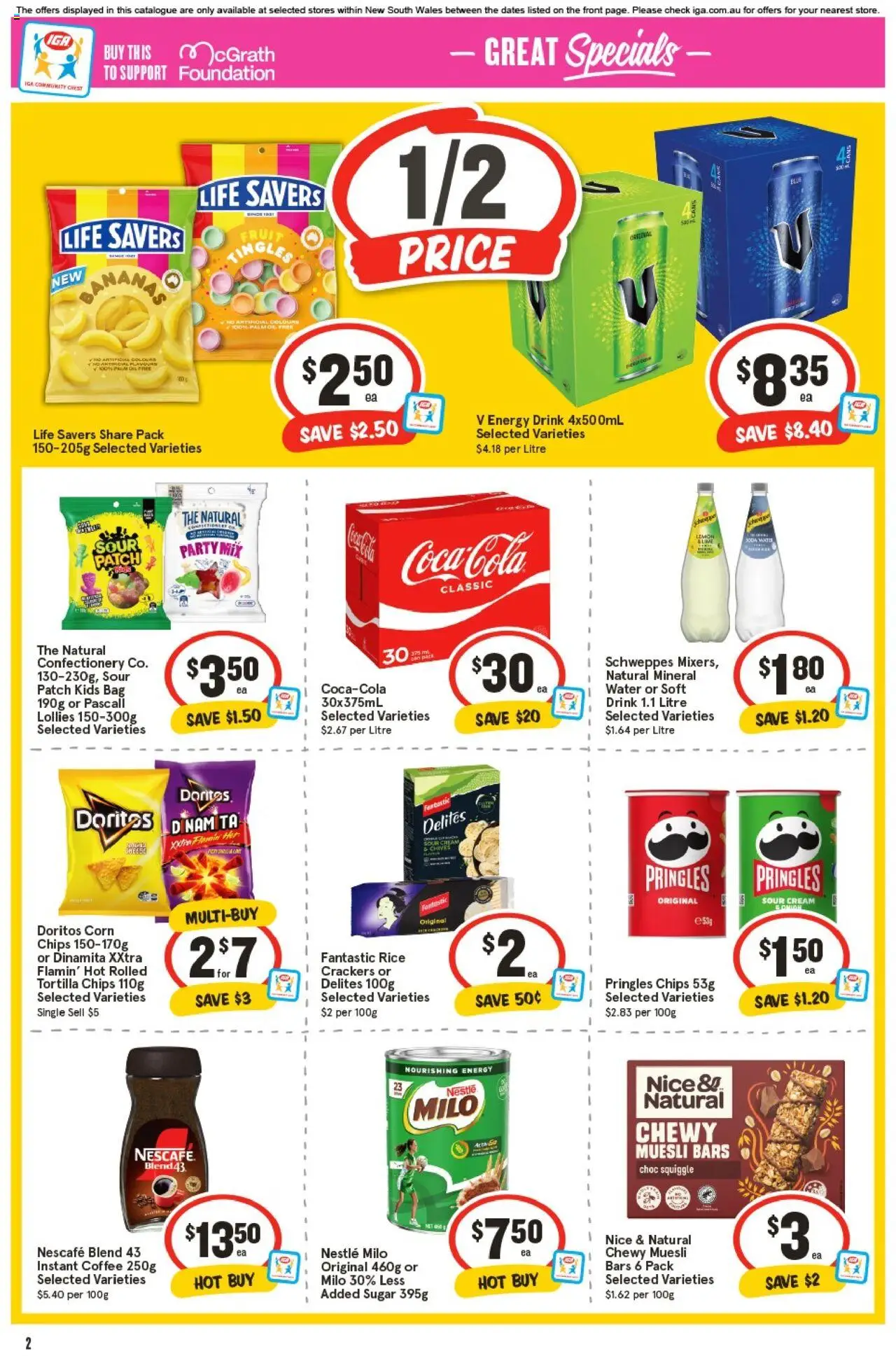 IGA catalogue - valid from 24.09.2025 | Page: 5 | Products: Lollies, Cream, Foundation, Bag
