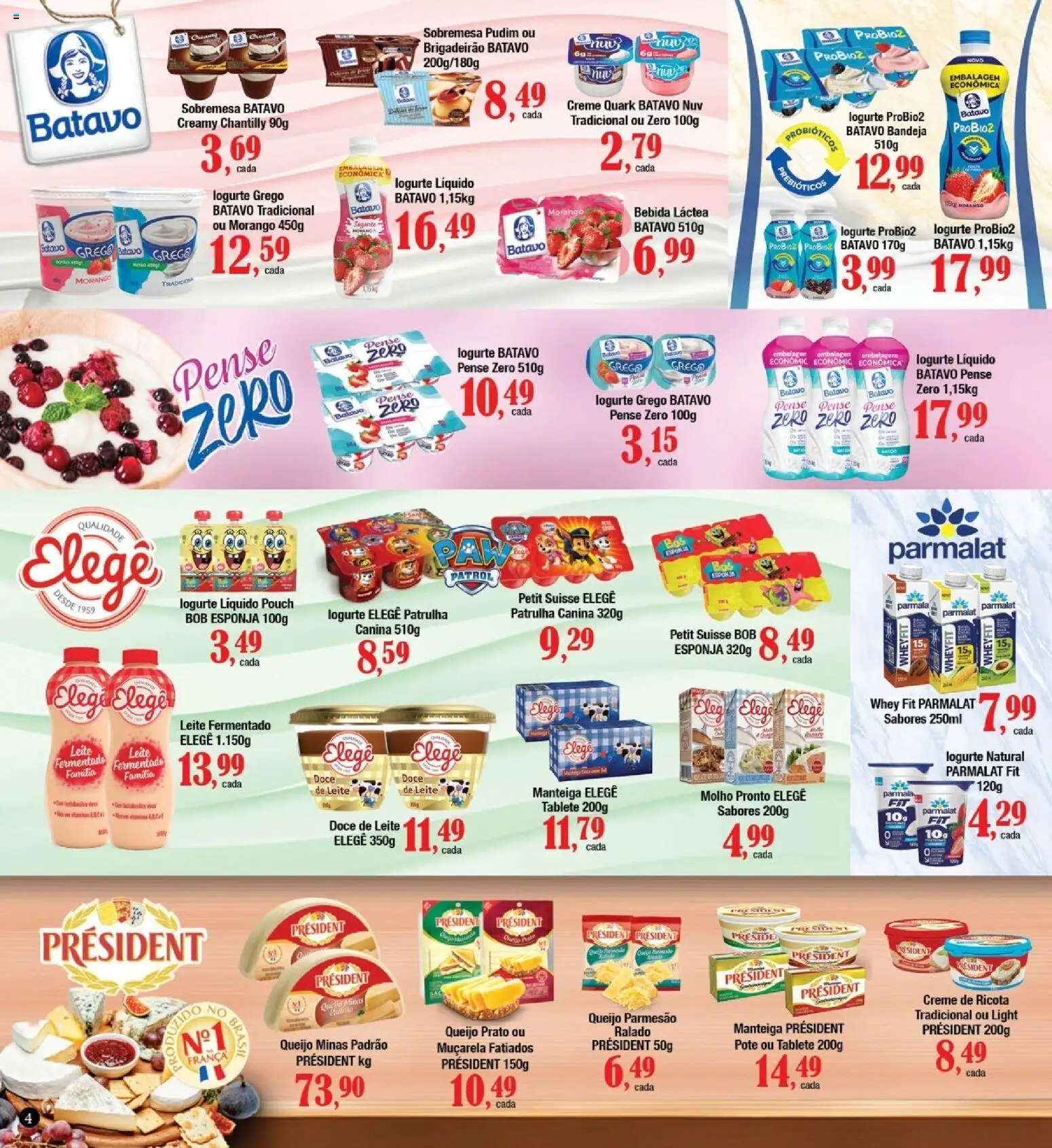 Supermercados Unidos Folheto - válido de 16.04.2026 | Página: 4 | Produtos: Manteiga, Pão, Muçarela, Bandeja